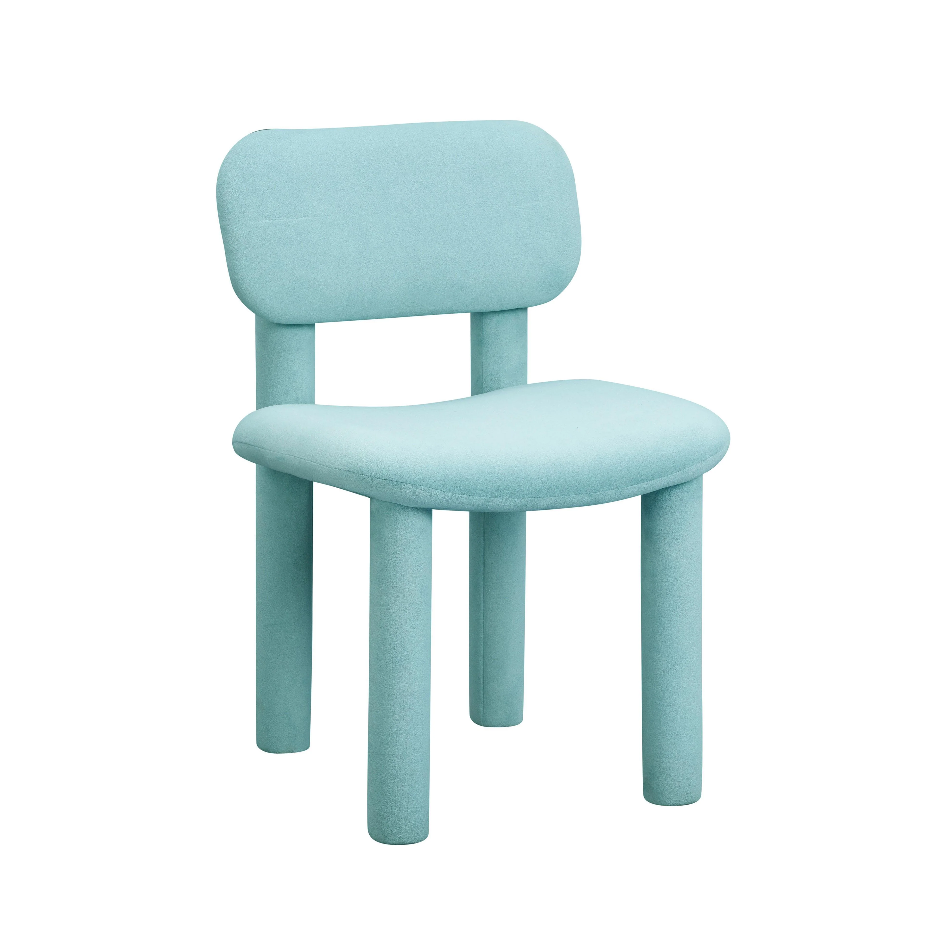 Elise Pale Blue Velvet Dining Chair - Remutear