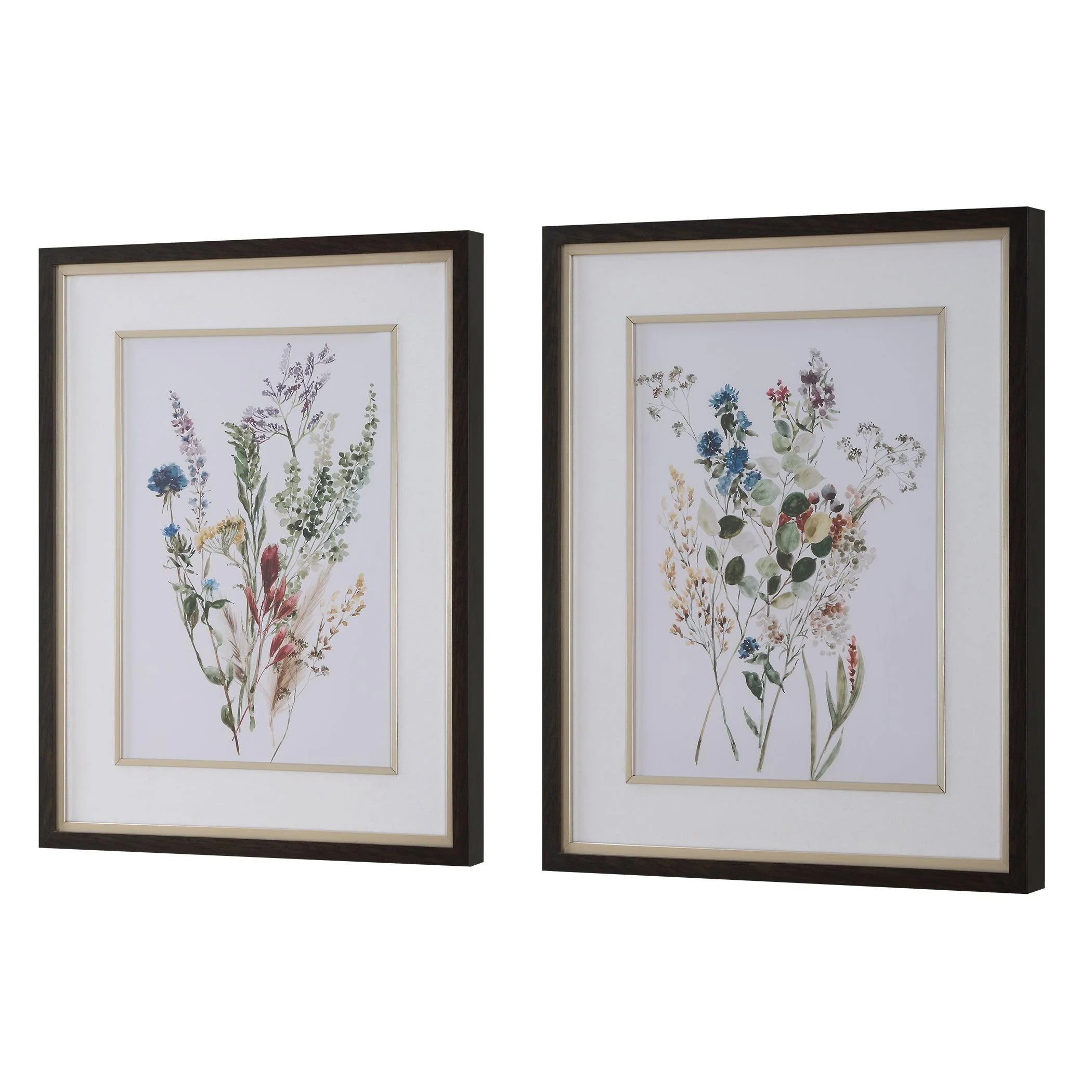 Delicate Flowers Framed Prints, S/2 - Remutear
