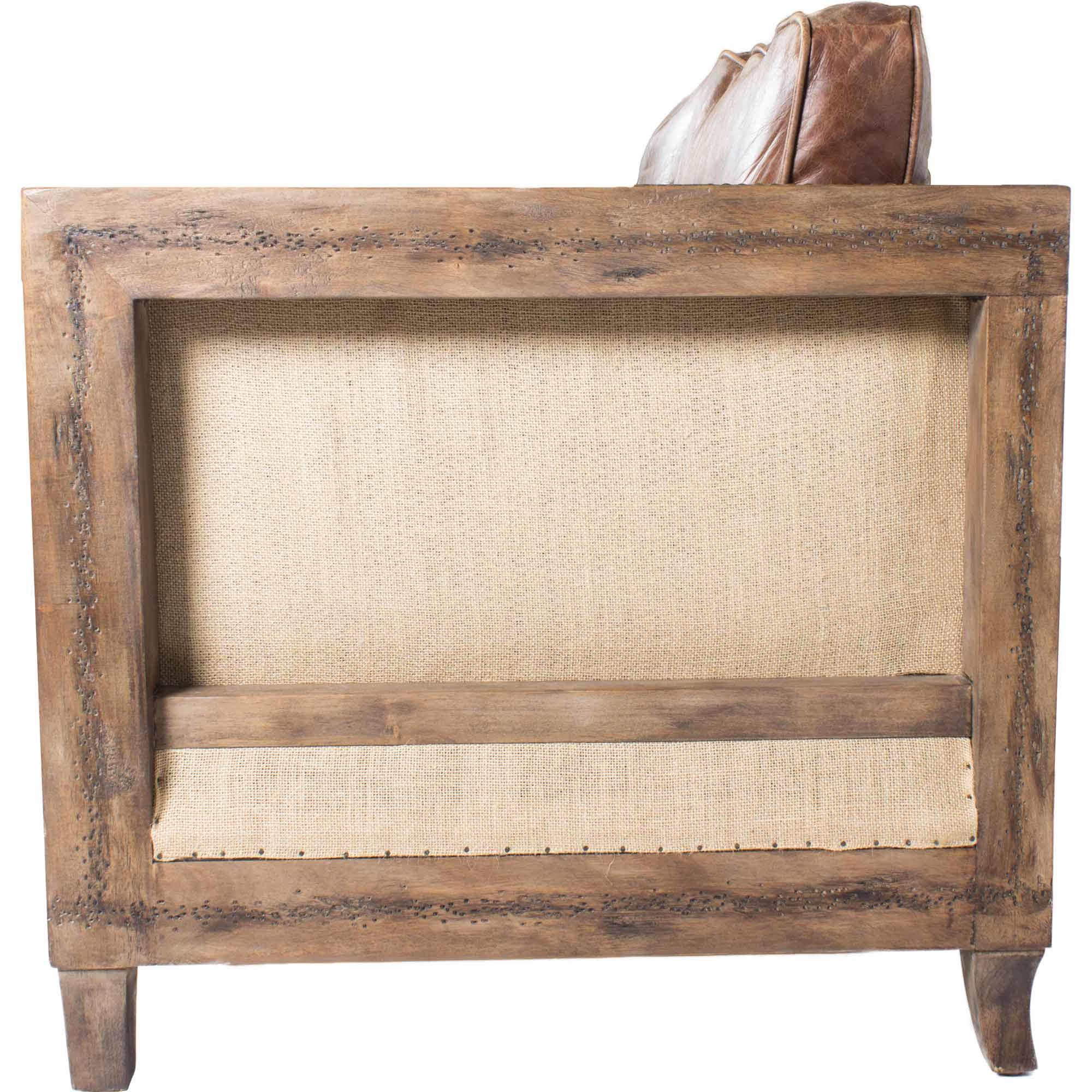 Darlington Sofa Grazed Brown Leather - Remutear