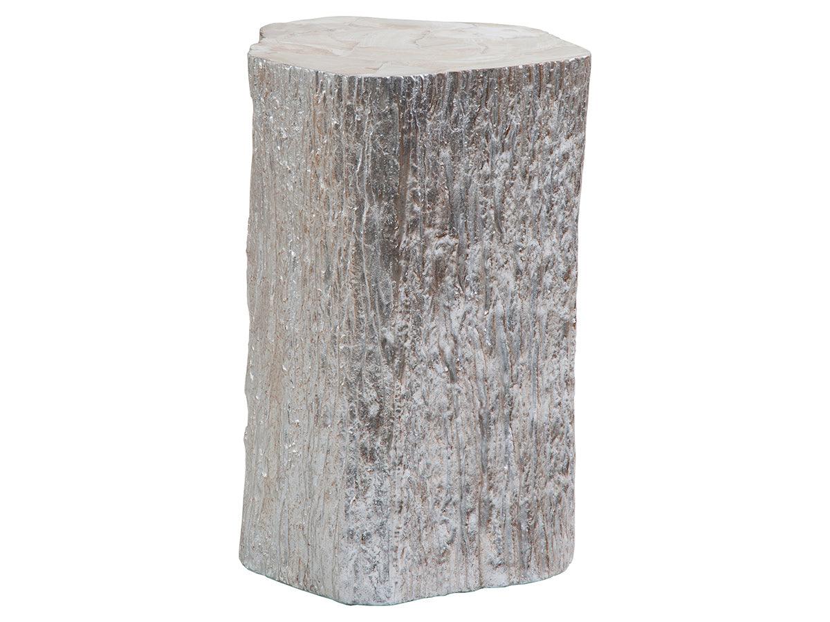 Signature Designs Trunk Segment Accent Table - Silver Leaf - Remutear