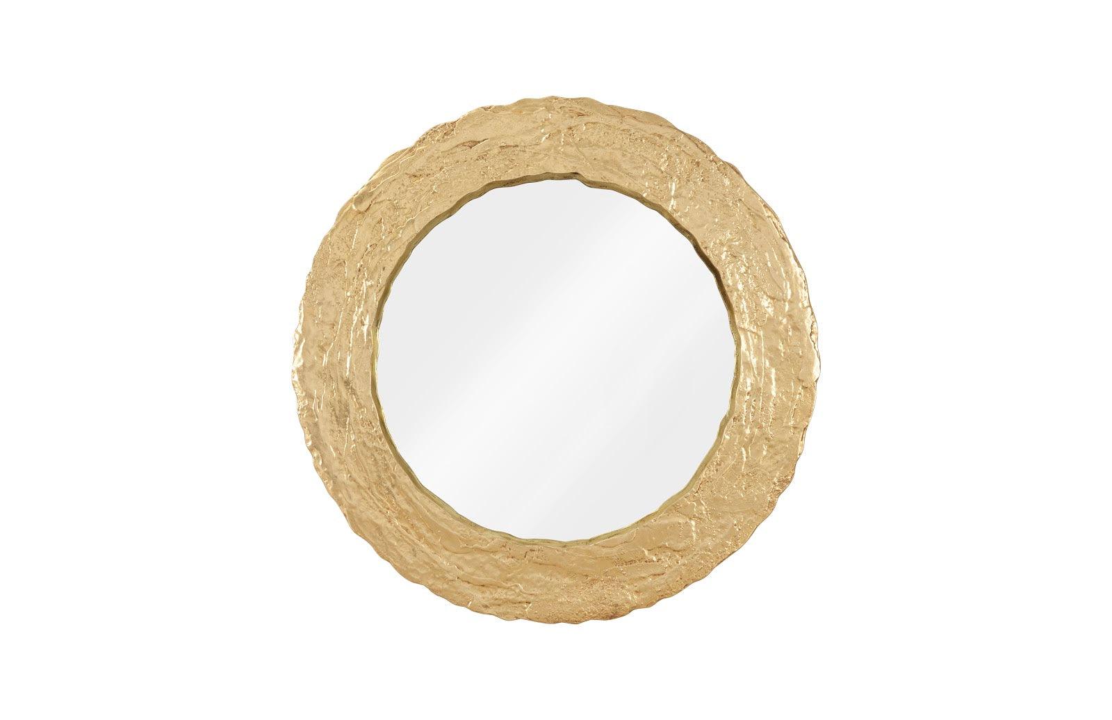 Molten Mirror, Round, Gold Leaf - Remutear