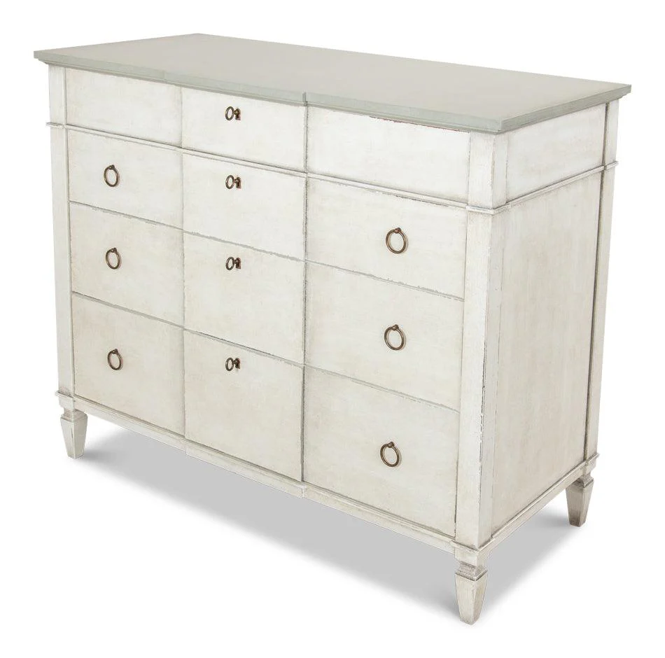 Azzalene Dresser Wht/Wht Gray Quartz - Remutear