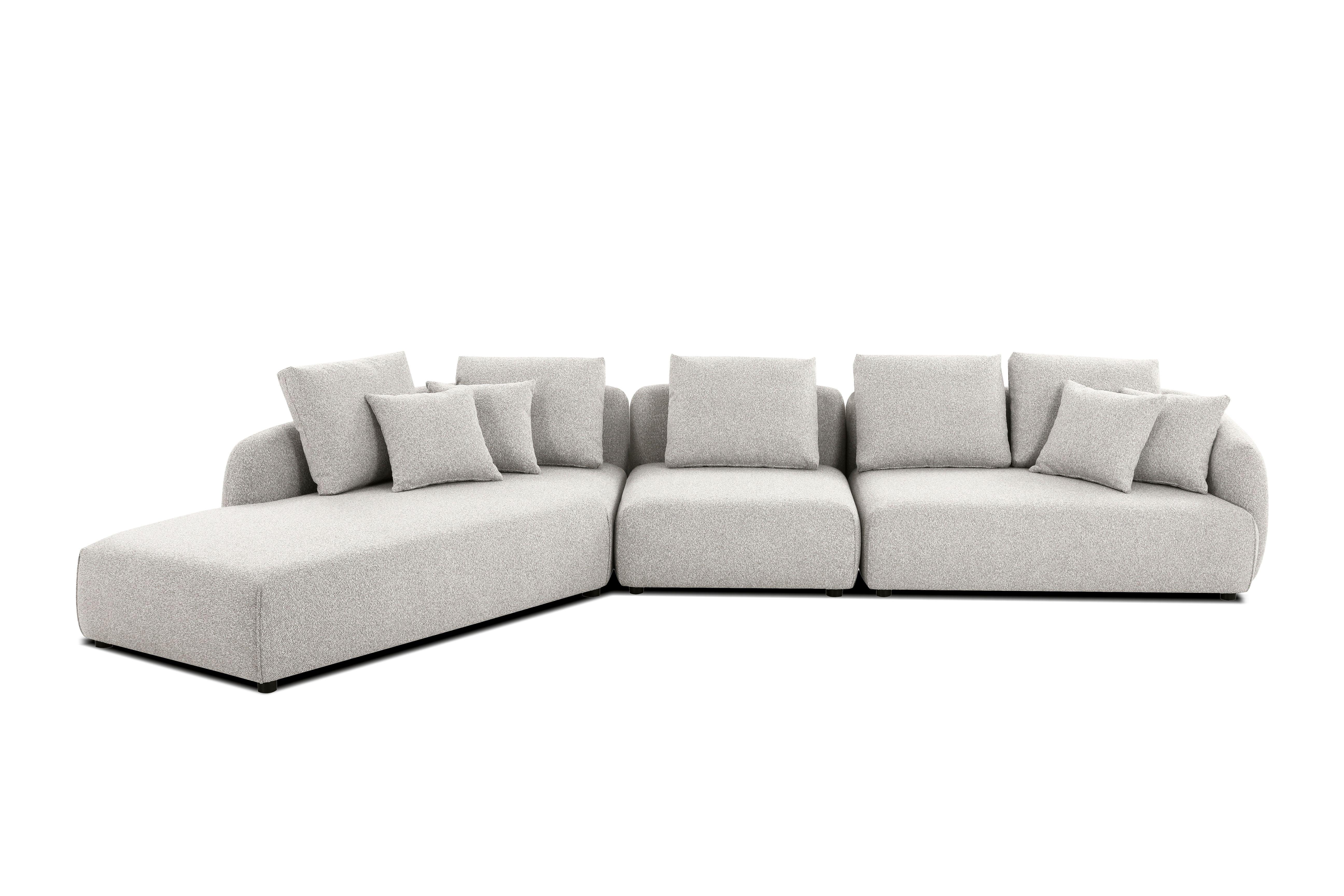 SABA Sectional Chaise Facing Left 3-Piece - Remutear