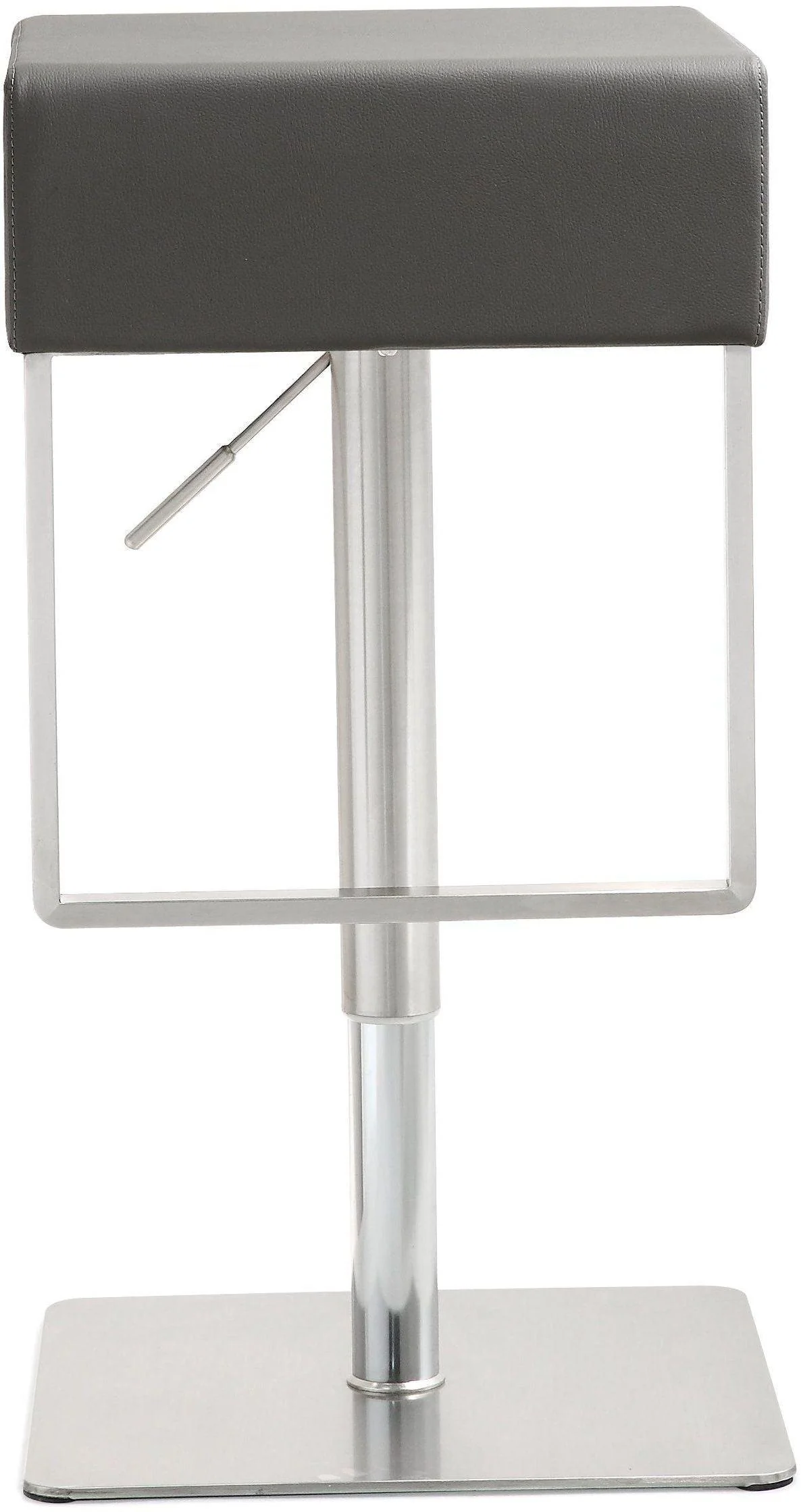 Seville Grey Stainless Adjustable Barstool - Remutear
