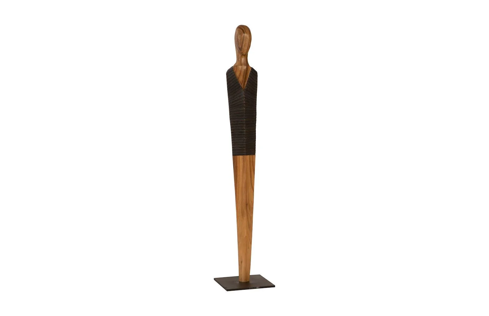 Vested Male Sculpture, Medium, Chamcha, Natural, Black, Copper - Remutear