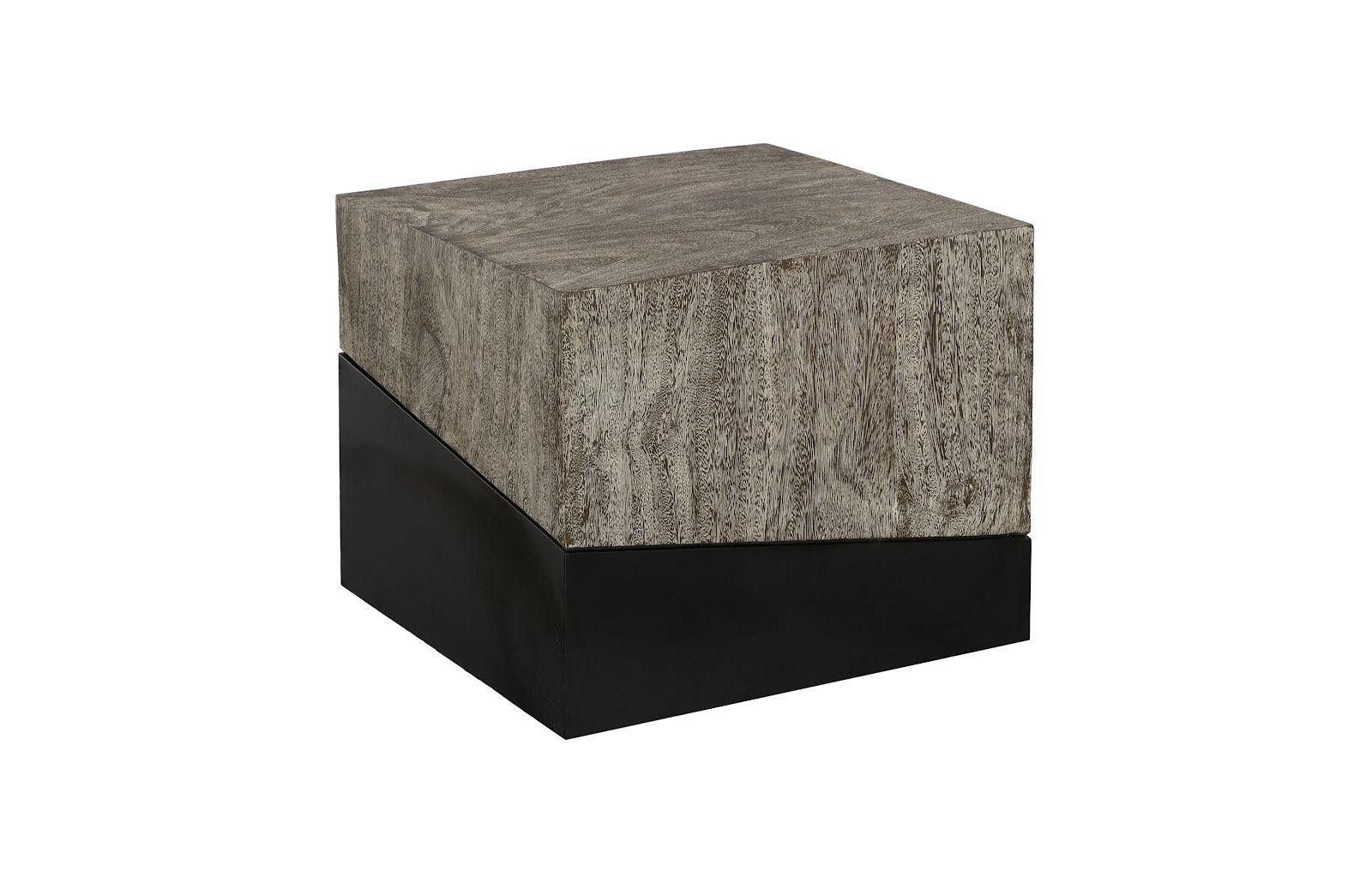 Geometry Side Table, Gray Stone - Remutear