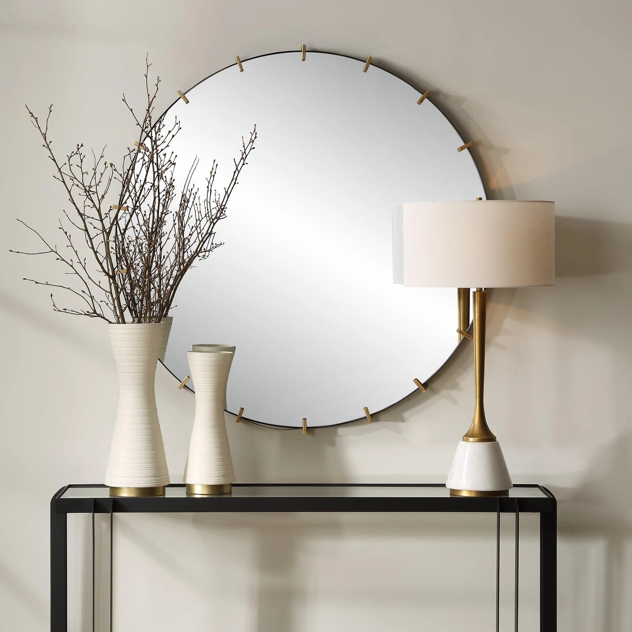 Pali Industrial Round Mirror - Remutear