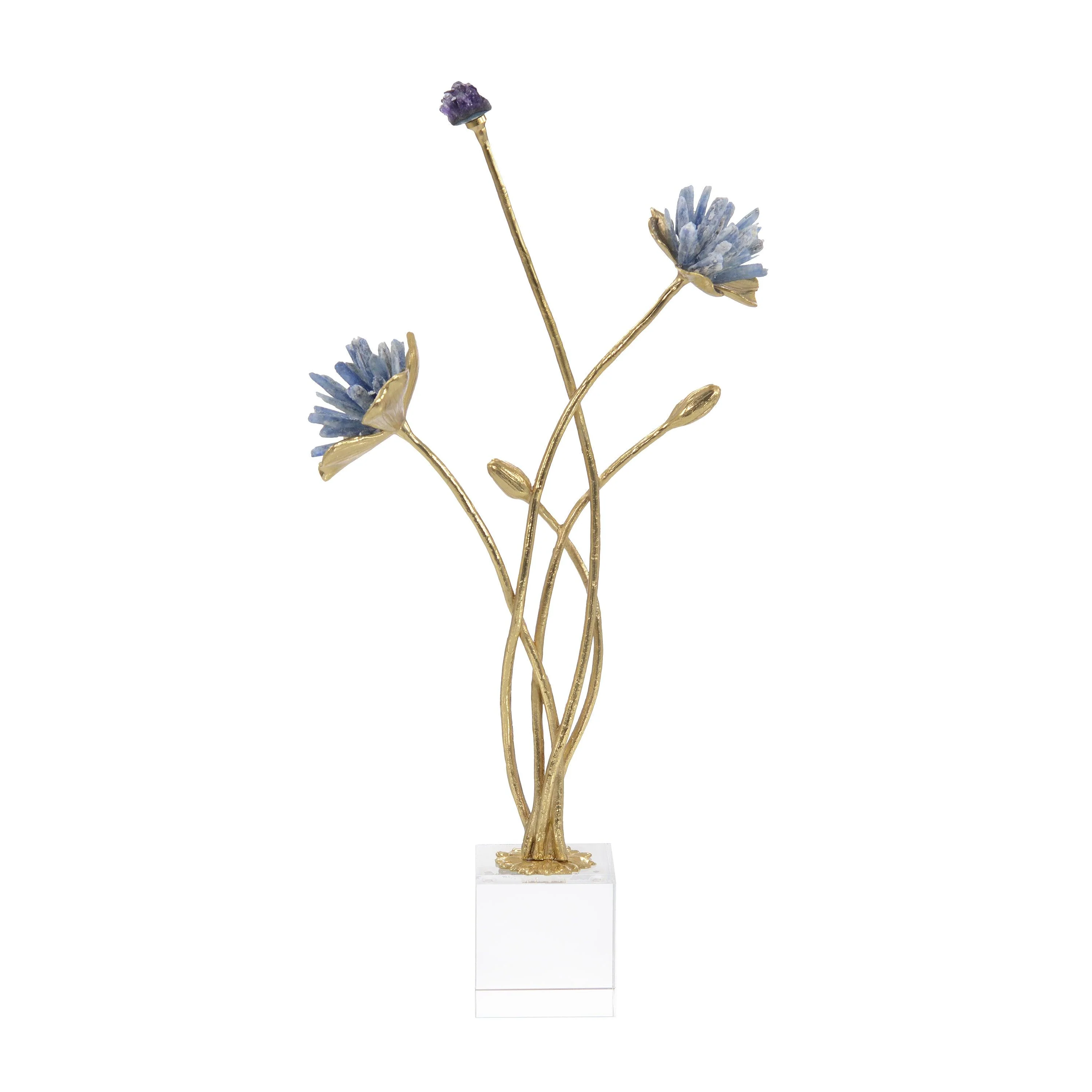 Cyanite Floral Sculpture - Remutear