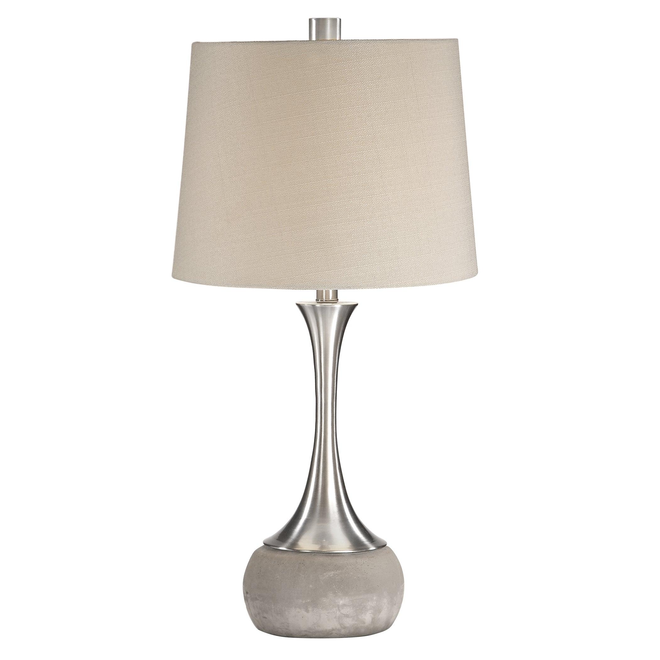 Niah Brushed Nickel Lamp - Remutear