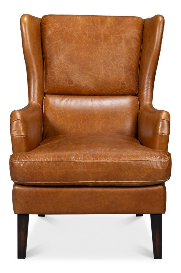 Elite Wing Lounge Chair - Cuba Brown - Remutear
