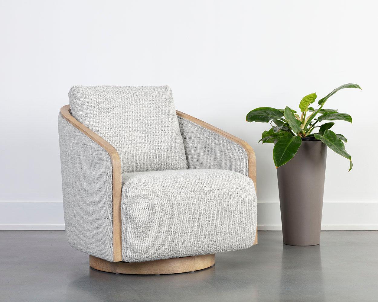 Tasia Swivel Lounge Chair - Remutear
