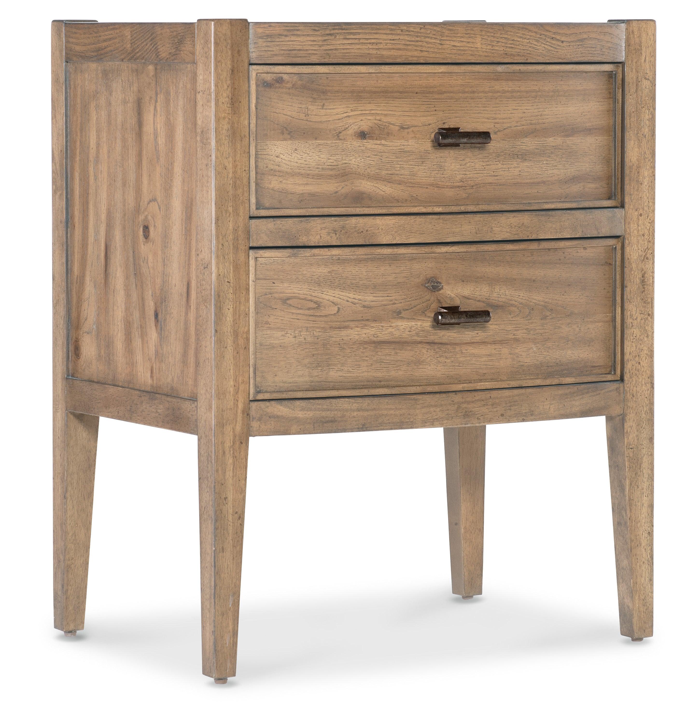 Vineyard Row Two Drawer Nightstand - Remutear