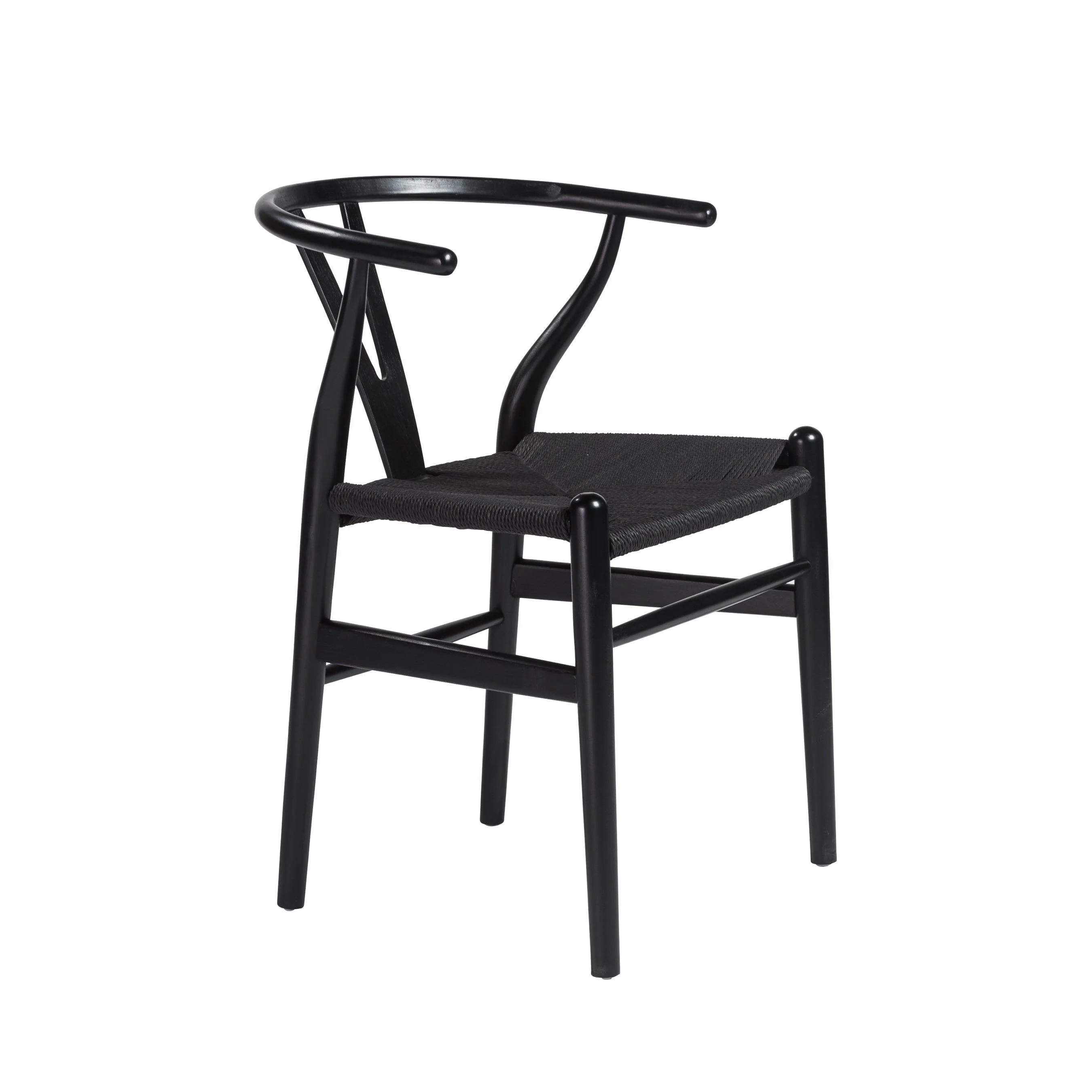 Evelina Side Chair with Stained Framed and Rush Seat - Set of 2 - Remutear