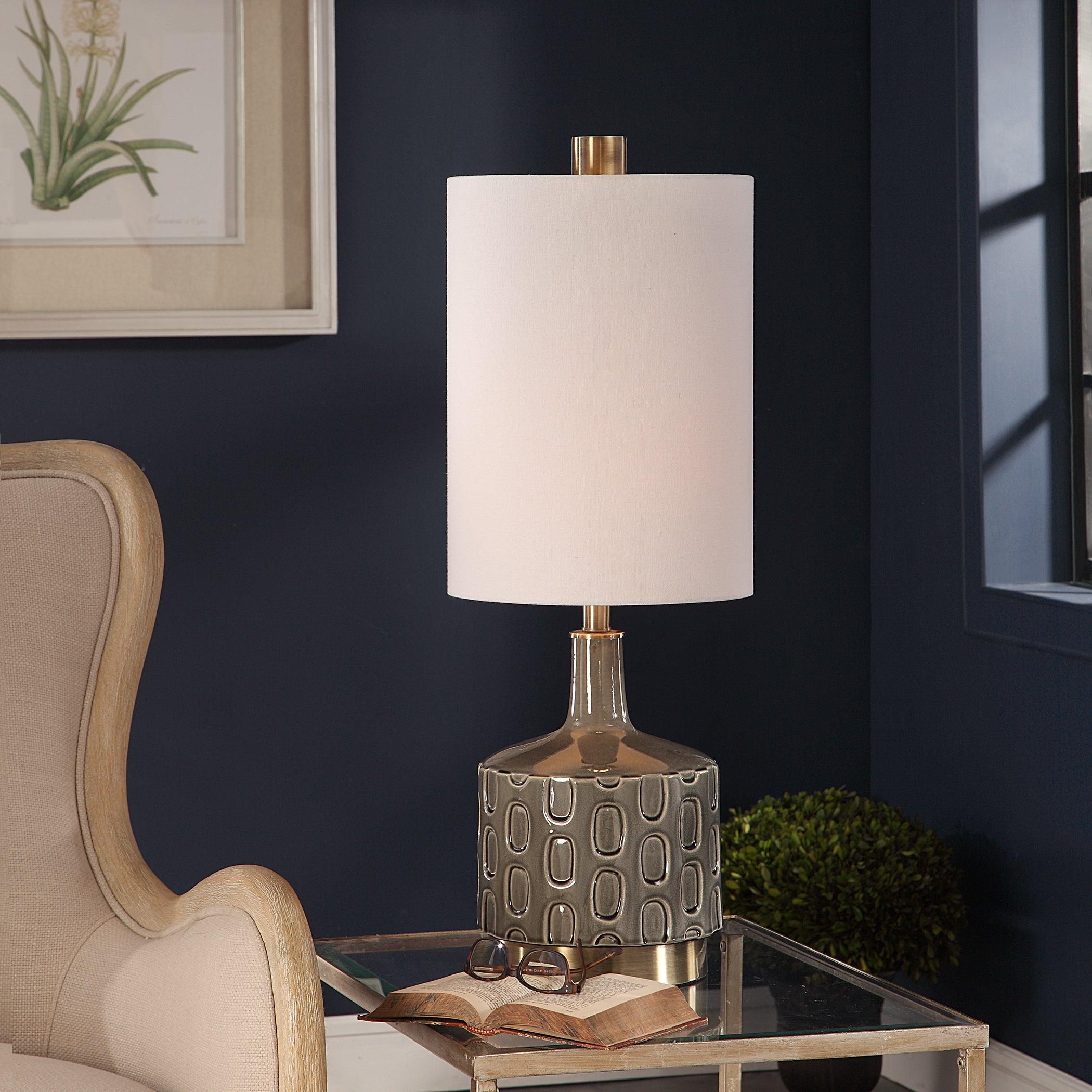 DARRIN GRAY TABLE LAMP - Remutear