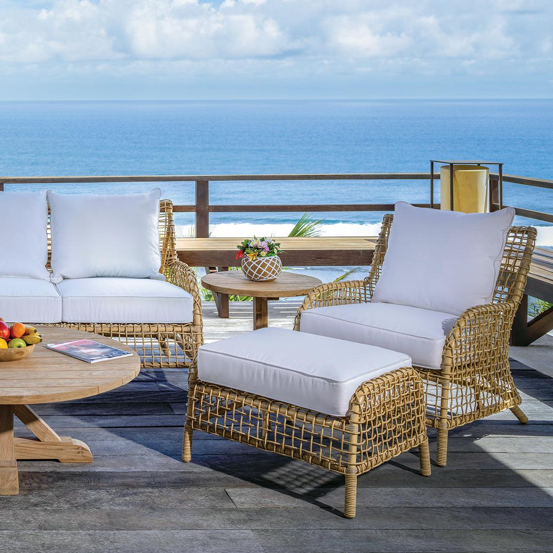 Charlotte Deep Seating Ottoman - Remutear