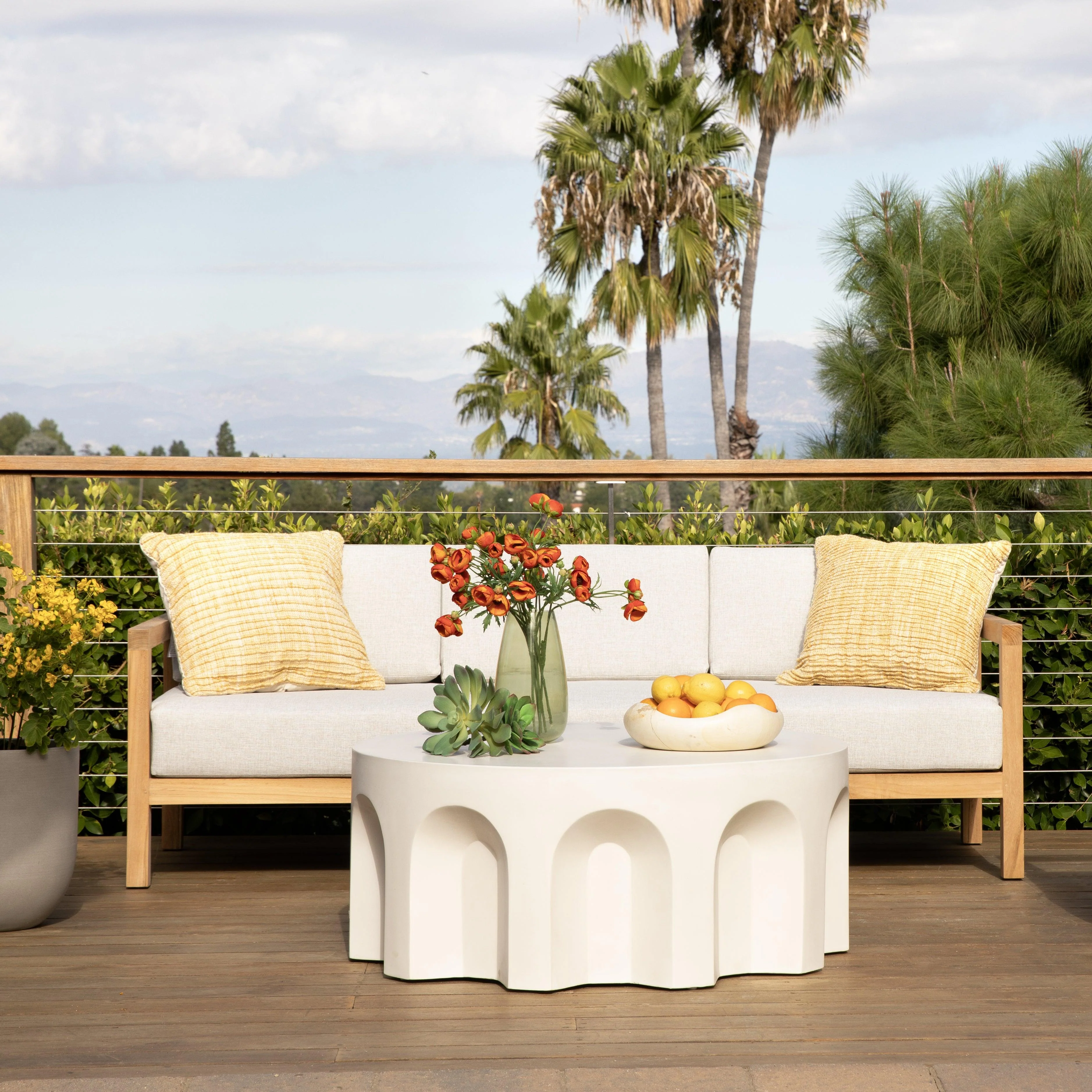 Bow Outdoor Sofa Light Grey - Remutear