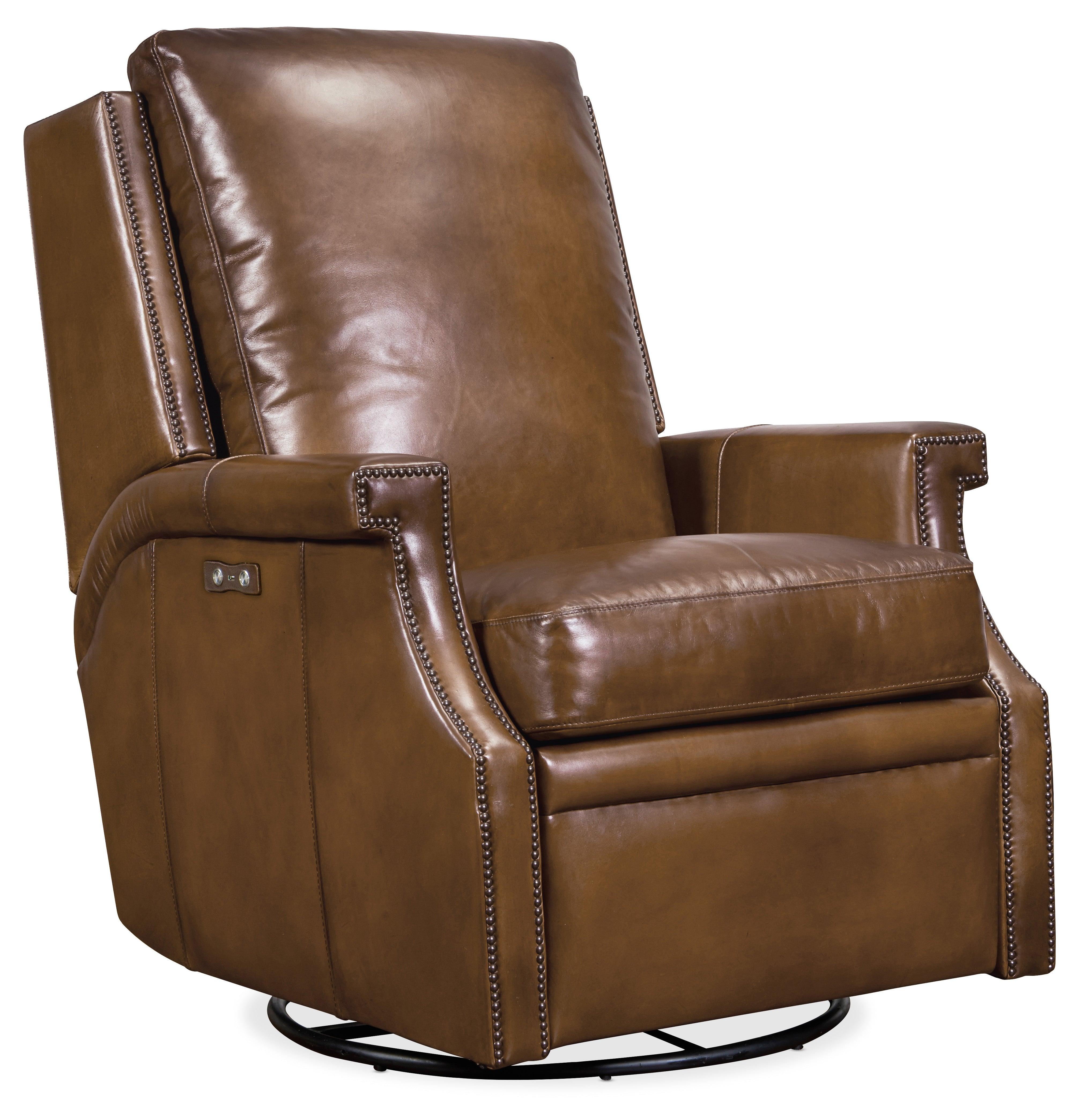 Collin Power Swivel Glider Recliner - Remutear