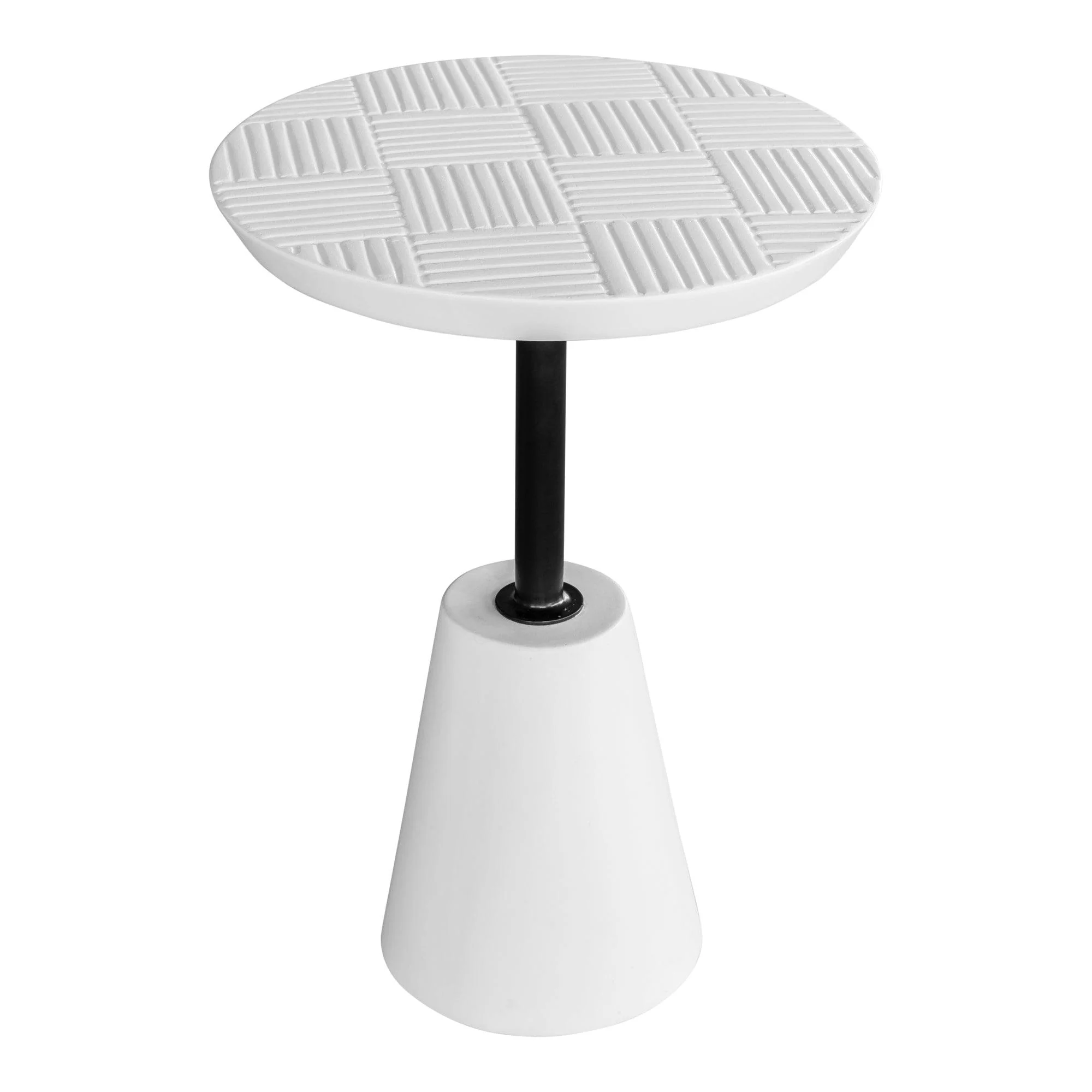 Foundation Outdoor Accent Table White - Remutear
