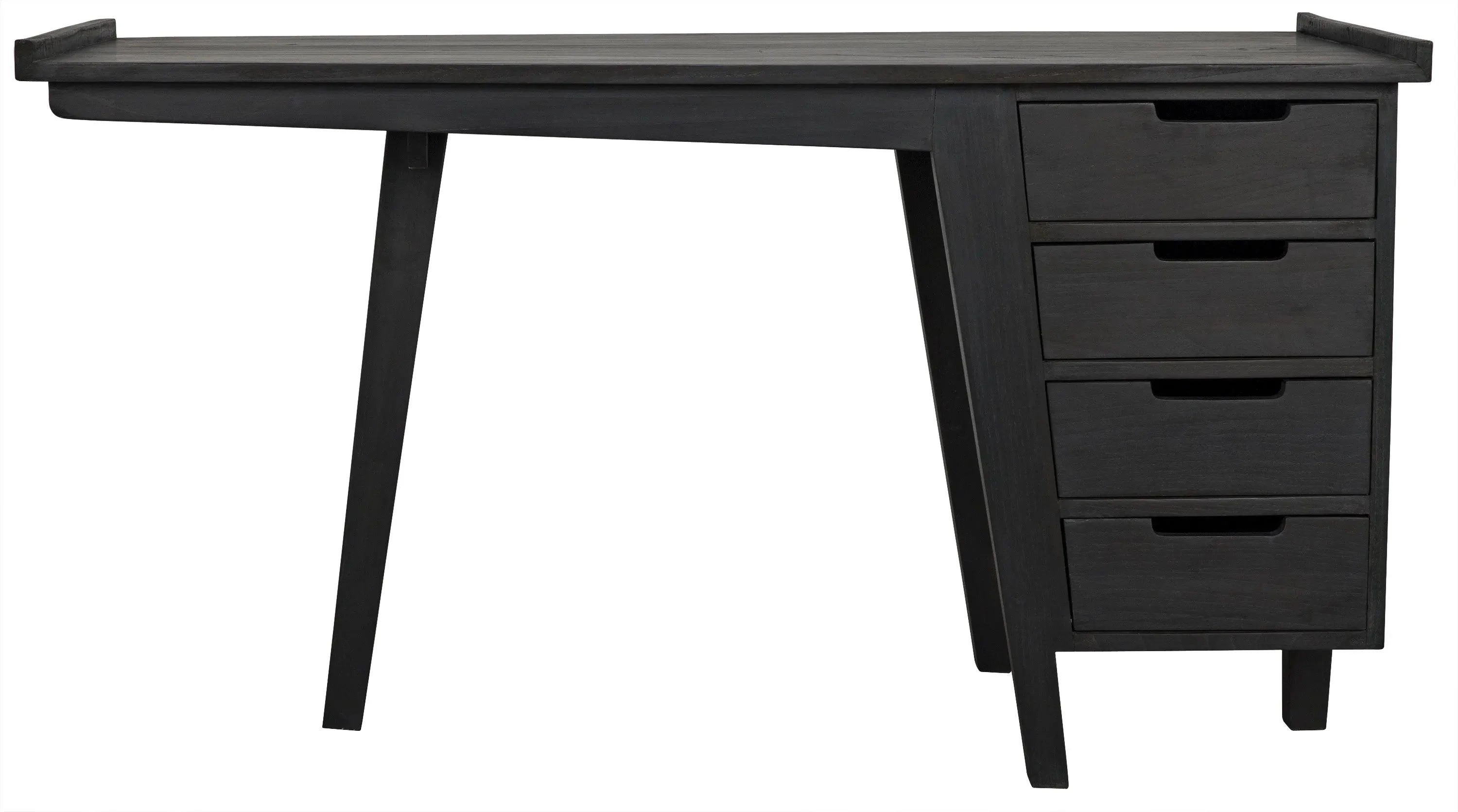 Kennedy Desk, Charcoal Black - Remutear