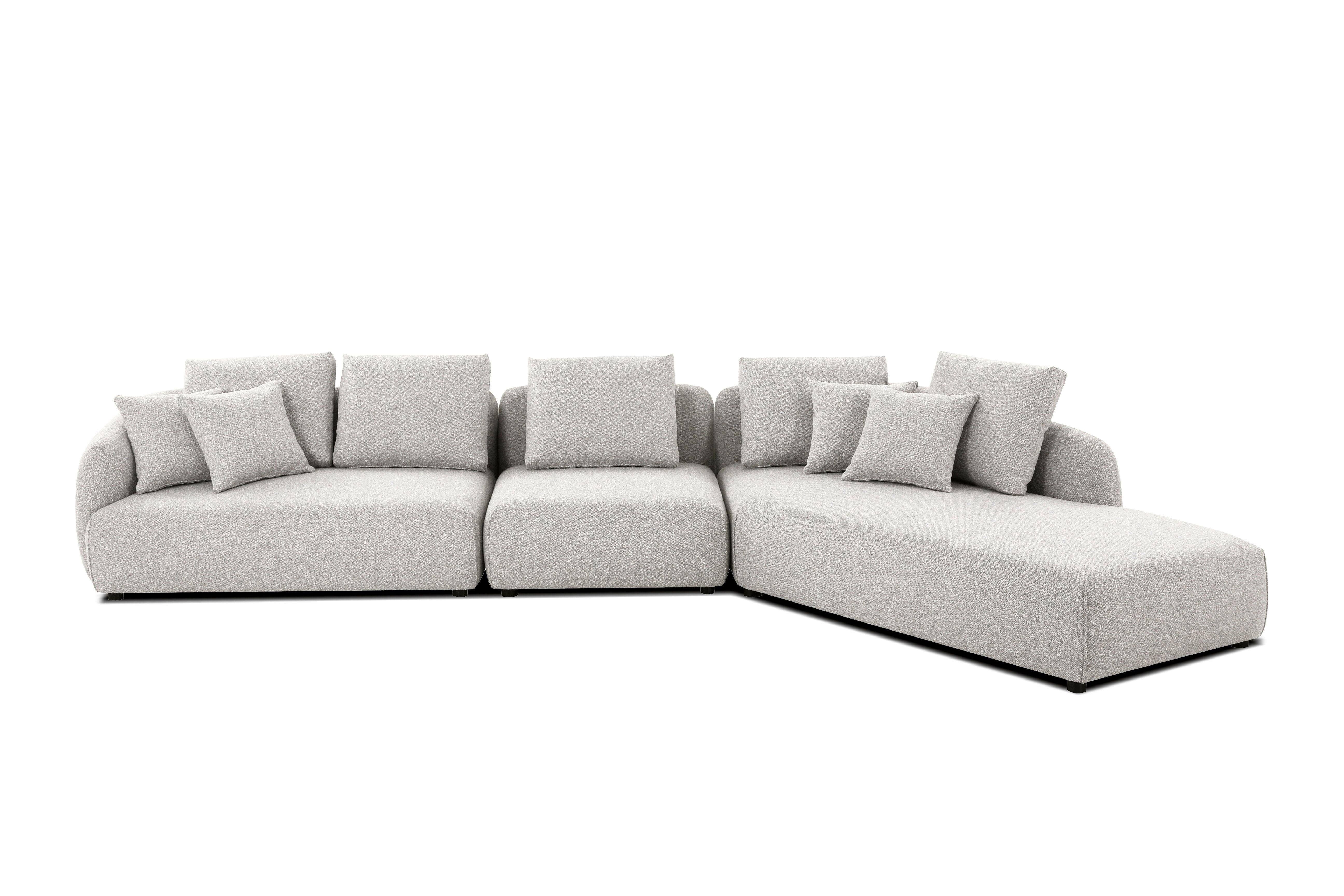 SABA Sectional Chaise Facing Right 3-Piece - Remutear