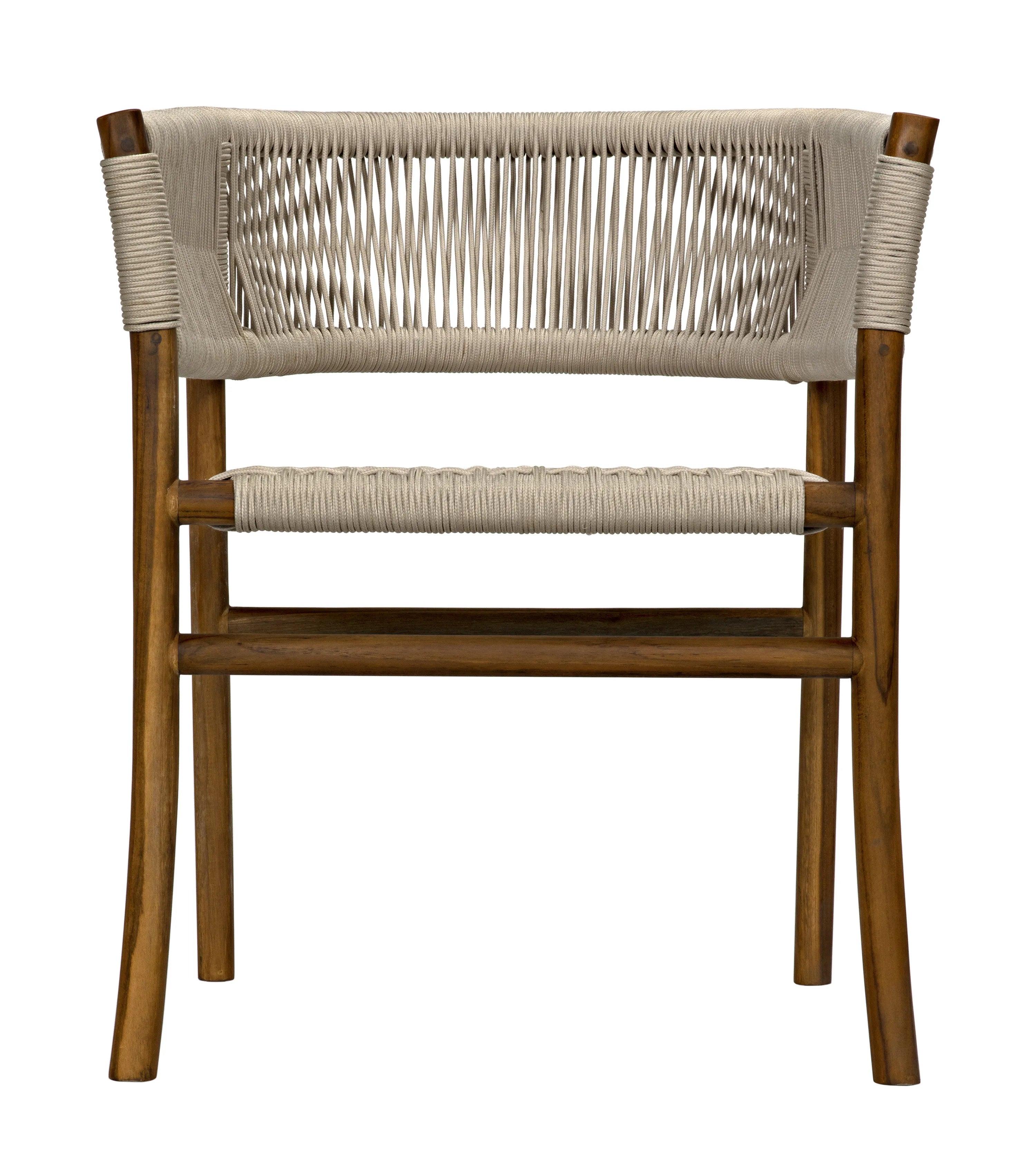Conrad Chair, Teak with Woven Rope - Remutear
