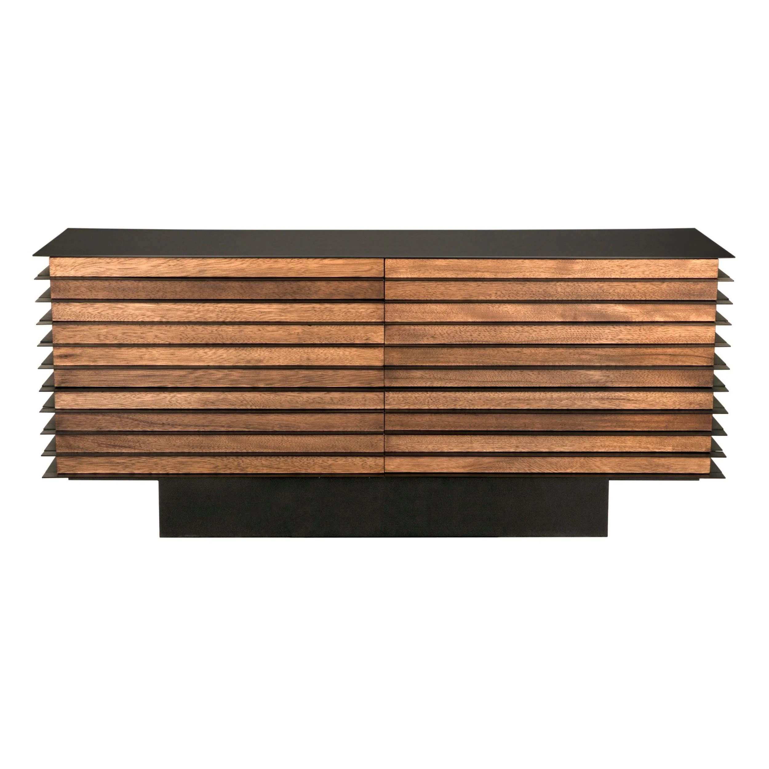 Elevation Sideboard, Dark Walnut and Steel - Remutear