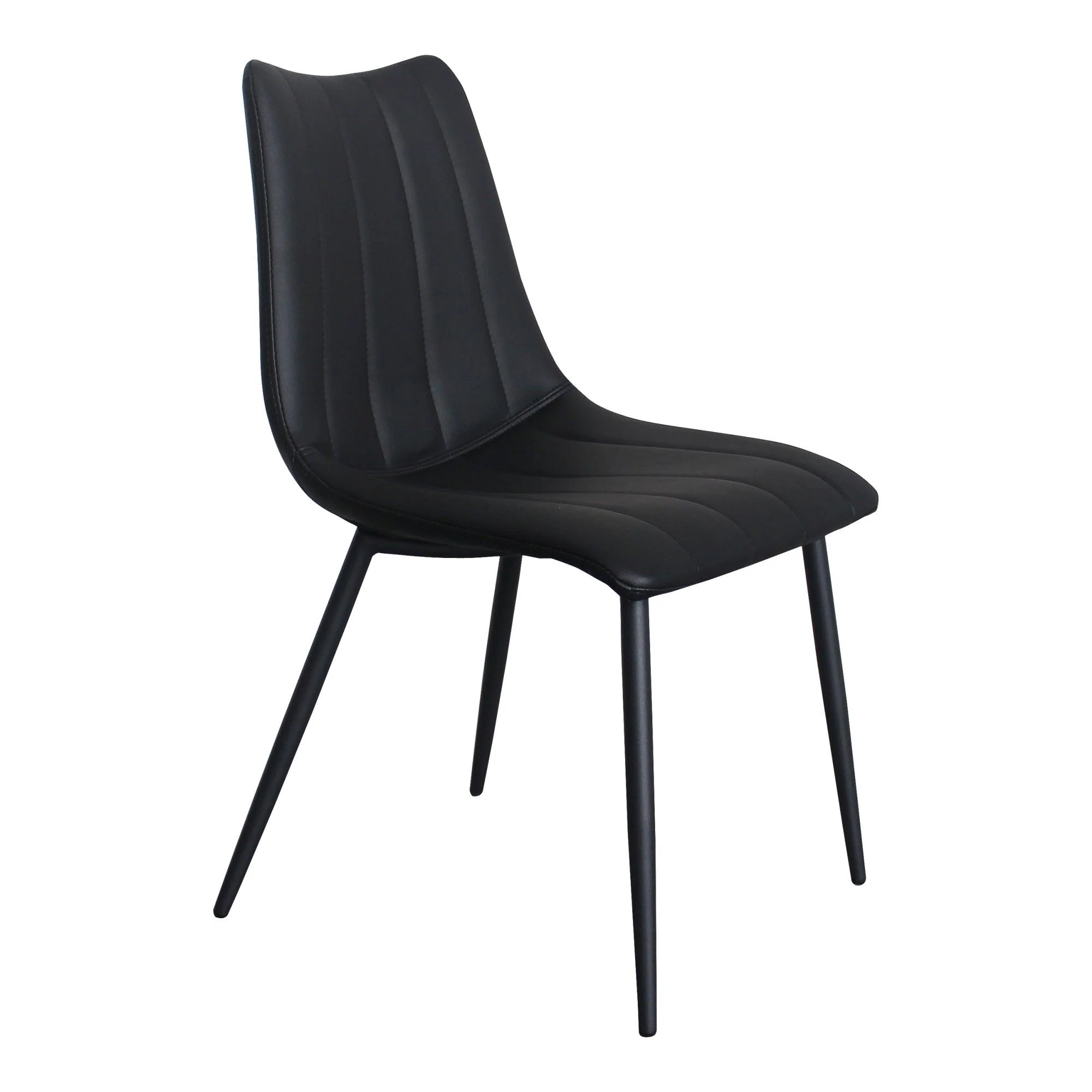 Alibi Dining Chair Matte Black - Set Of Two - Remutear