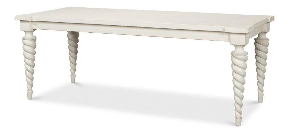 Teagan Dining Table - Antique White - Remutear