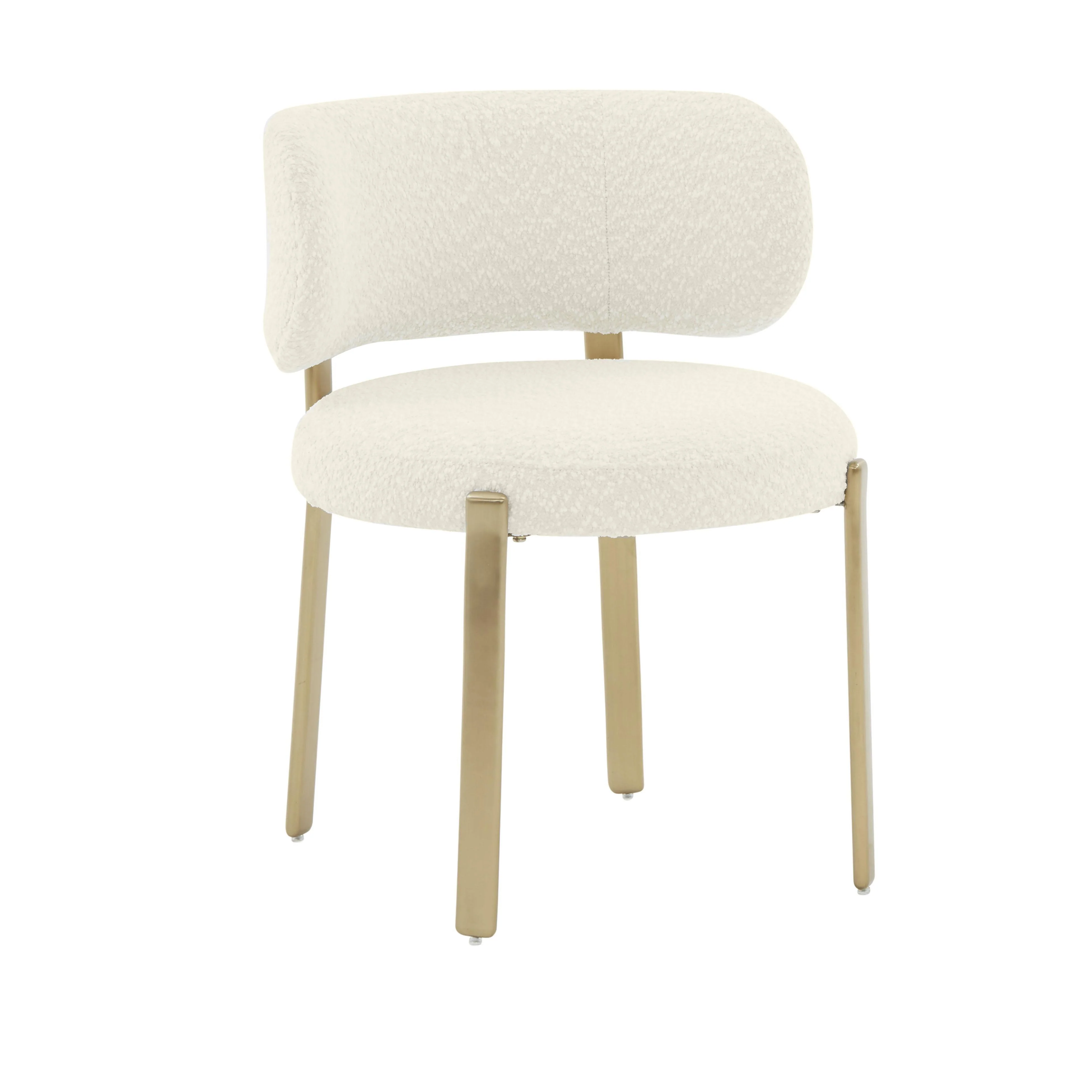 Margaret Cream Boucle Dining Chair - Remutear