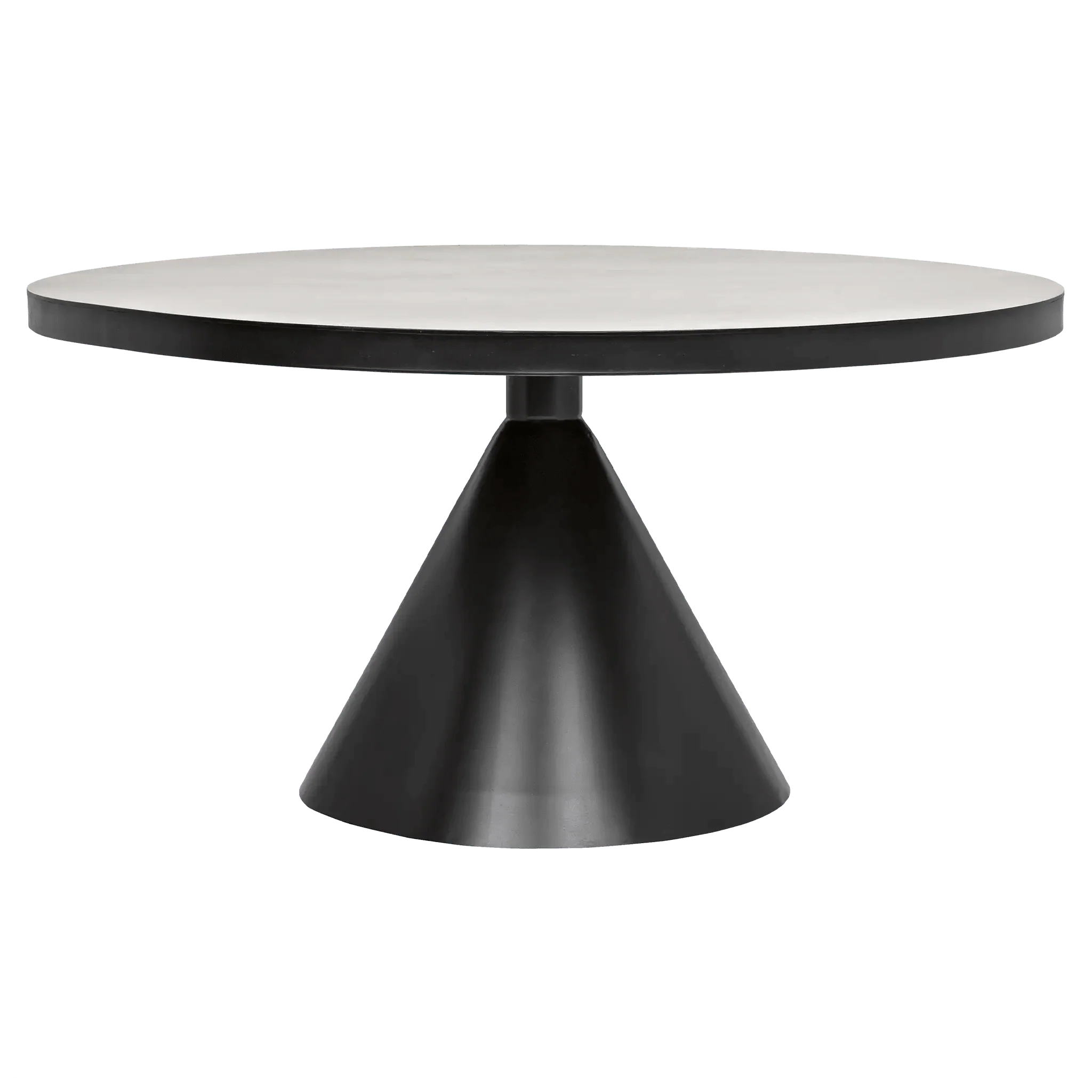 Cone Dining Table, Black Steel - Remutear