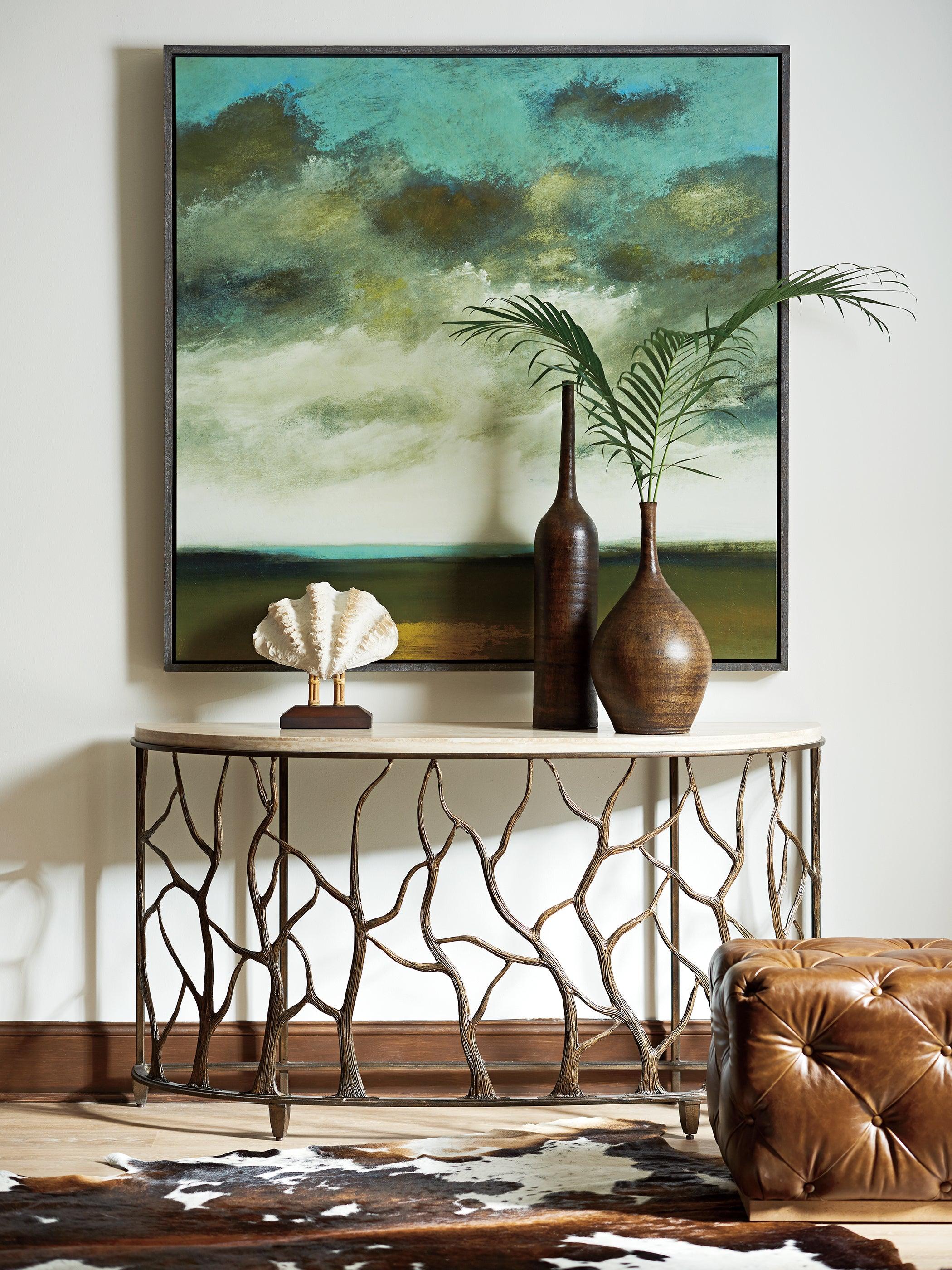Los Altos Bannister Garden Console Table - Remutear