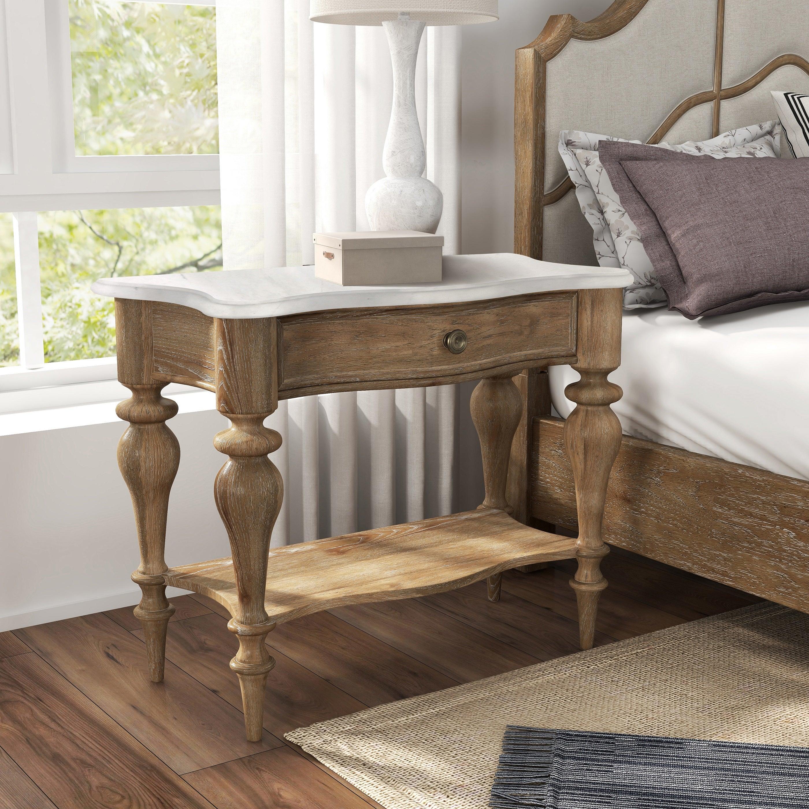 Weston Hills Bedside Table with Storage Drawer - Remutear