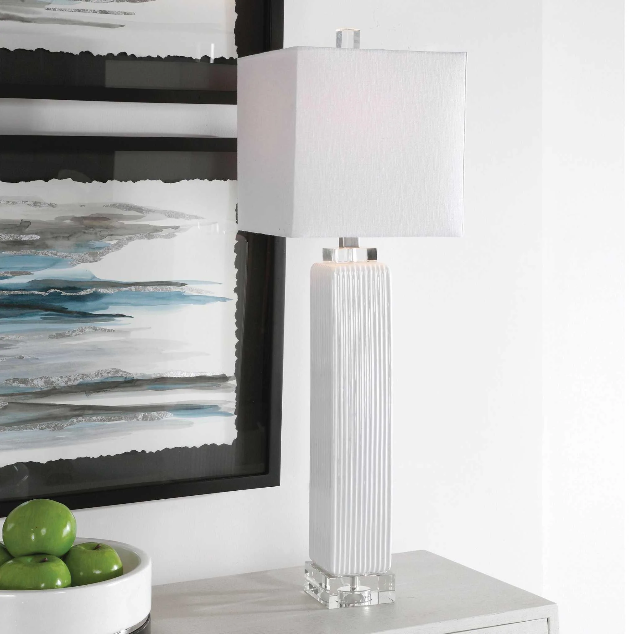 Bennett White Buffet Lamp - Remutear