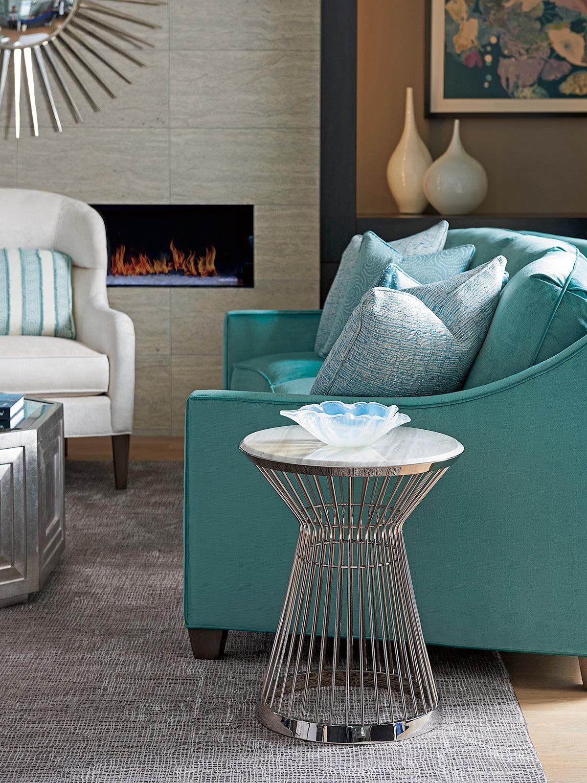 Ariana Martini Stainless Accent Table - Remutear