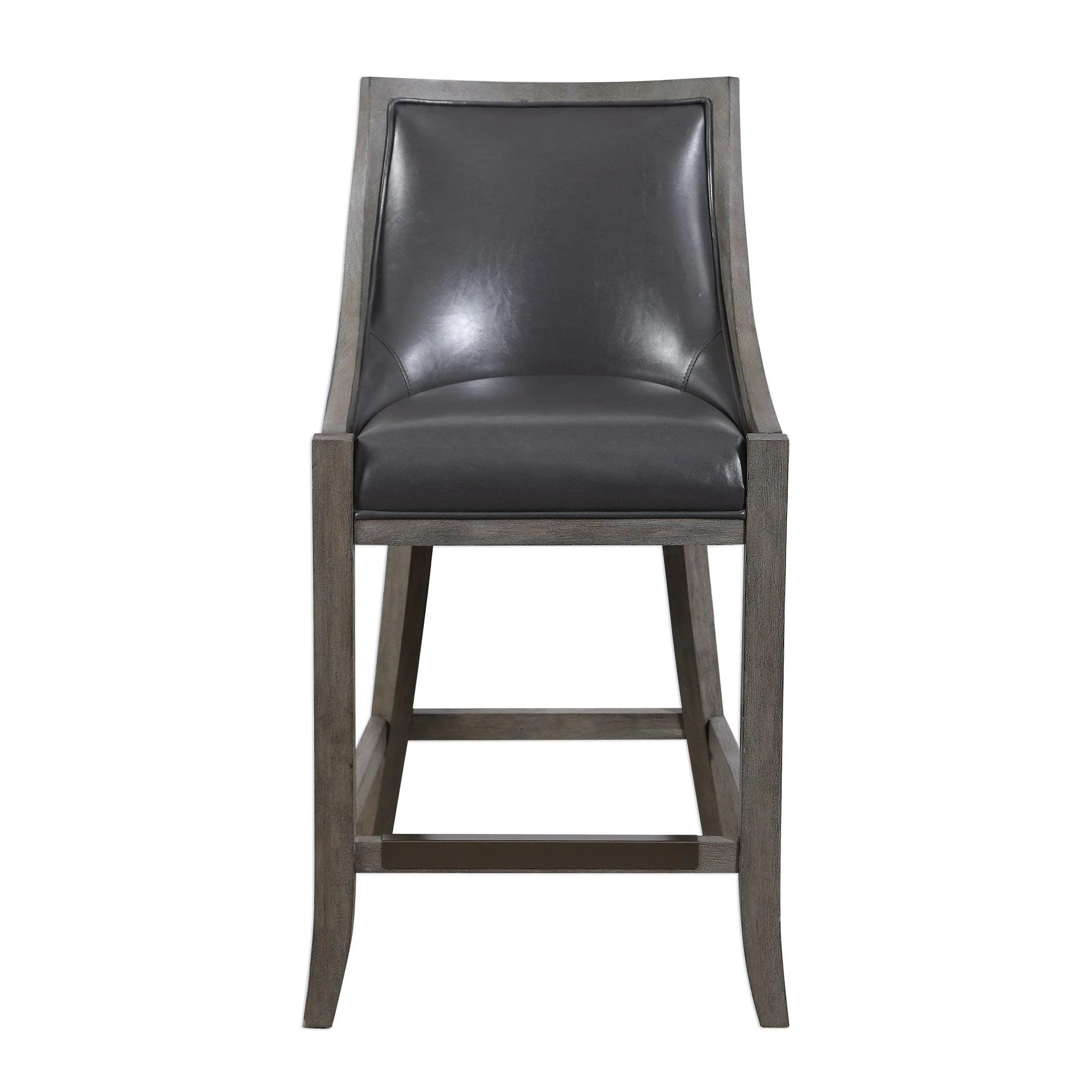 ELOWEN LEATHER COUNTER STOOL - Remutear