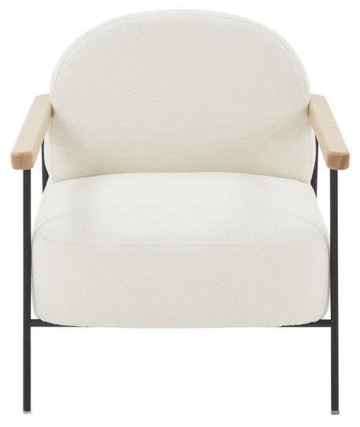 FAITH BOUCLE METAL FRAME ACCENT CHAIR - Remutear