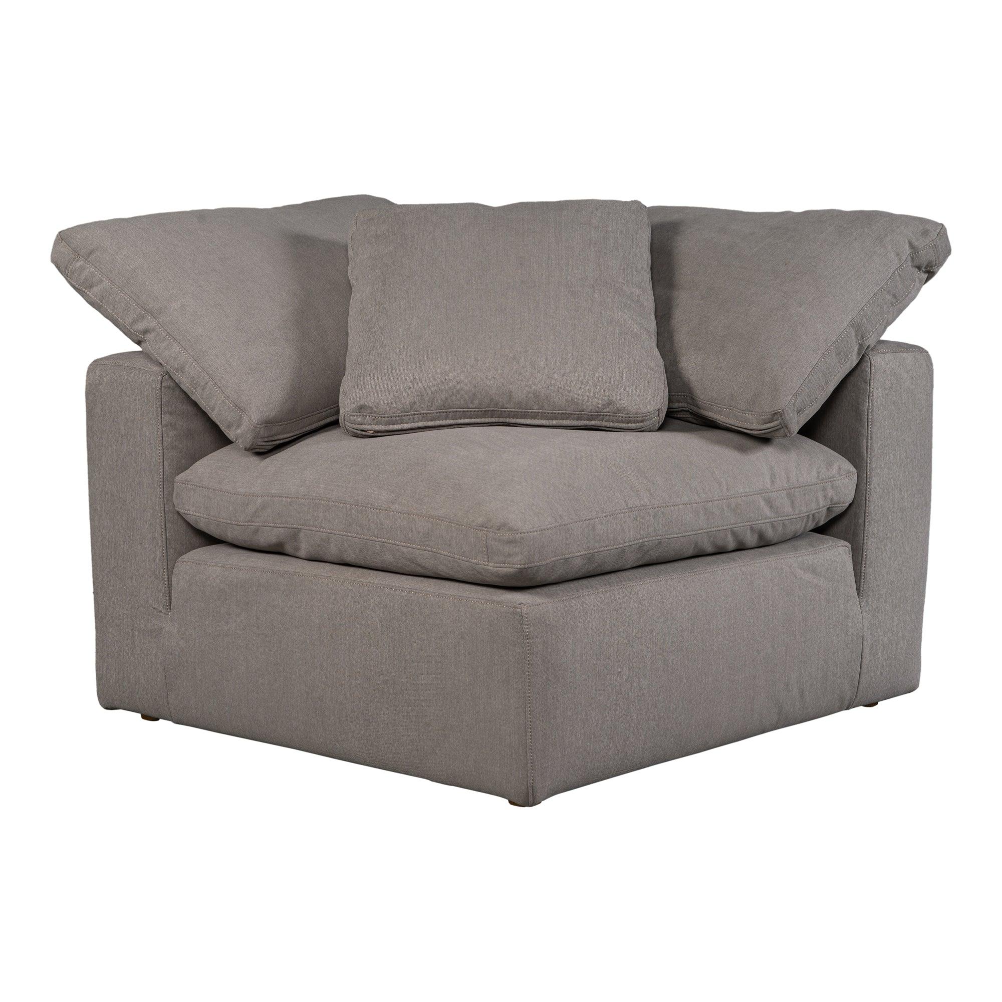 Terra Condo Corner Chair Performance Fabric Light Grey - Remutear