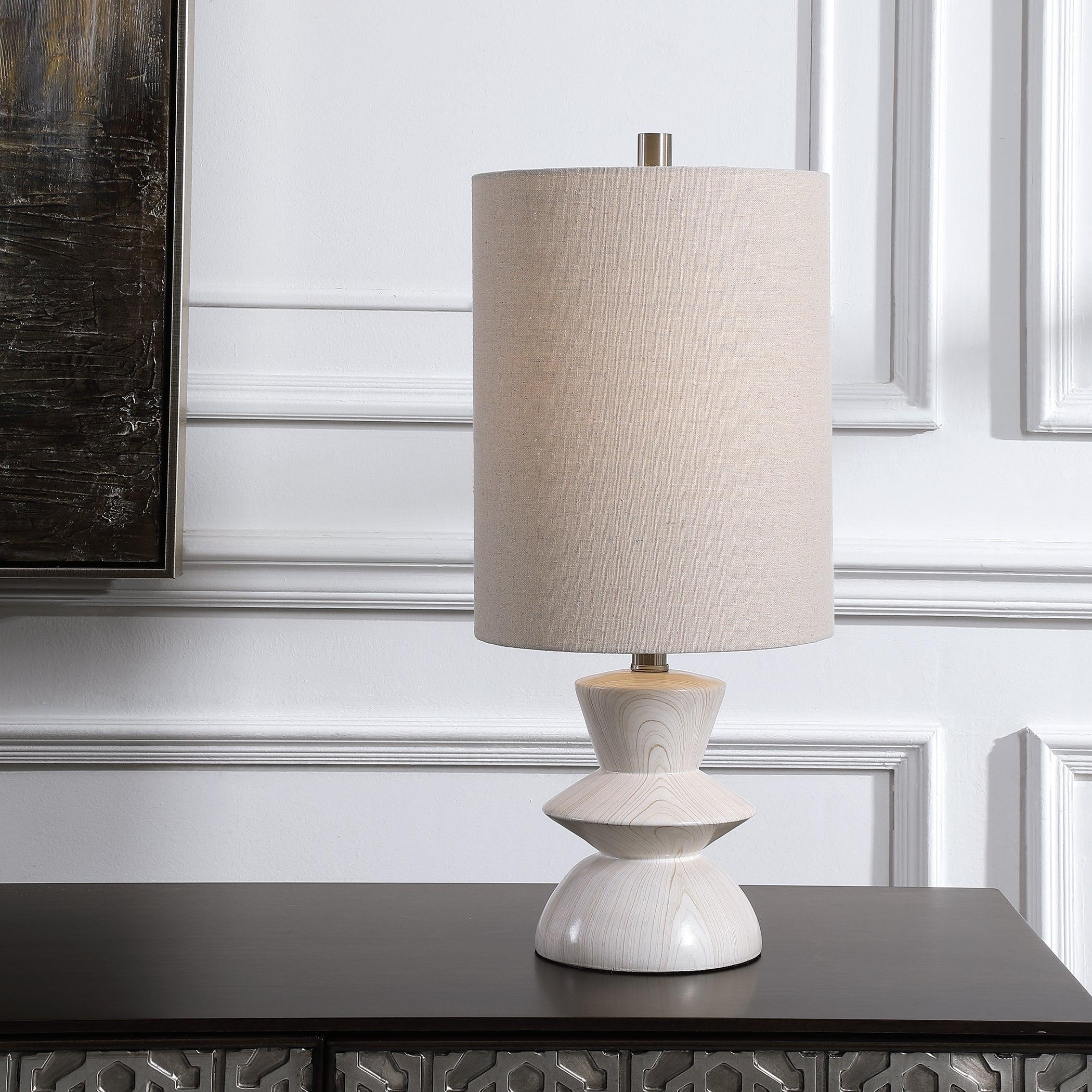 Stevens Bleached Wood Buffet Lamp - Remutear