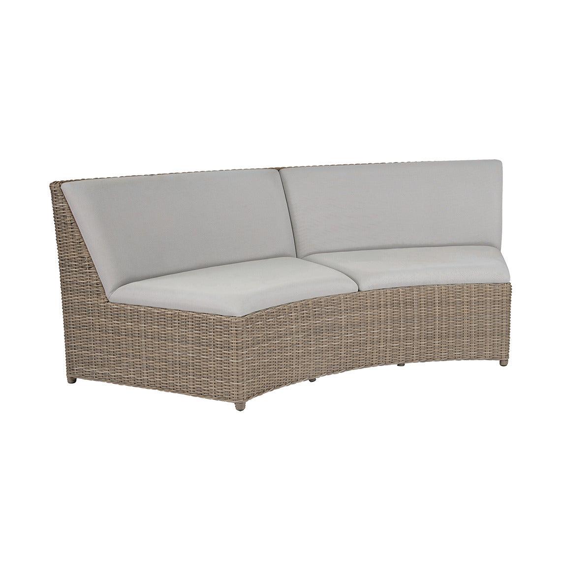 Milano Sectional Curved Armless Settee - Remutear