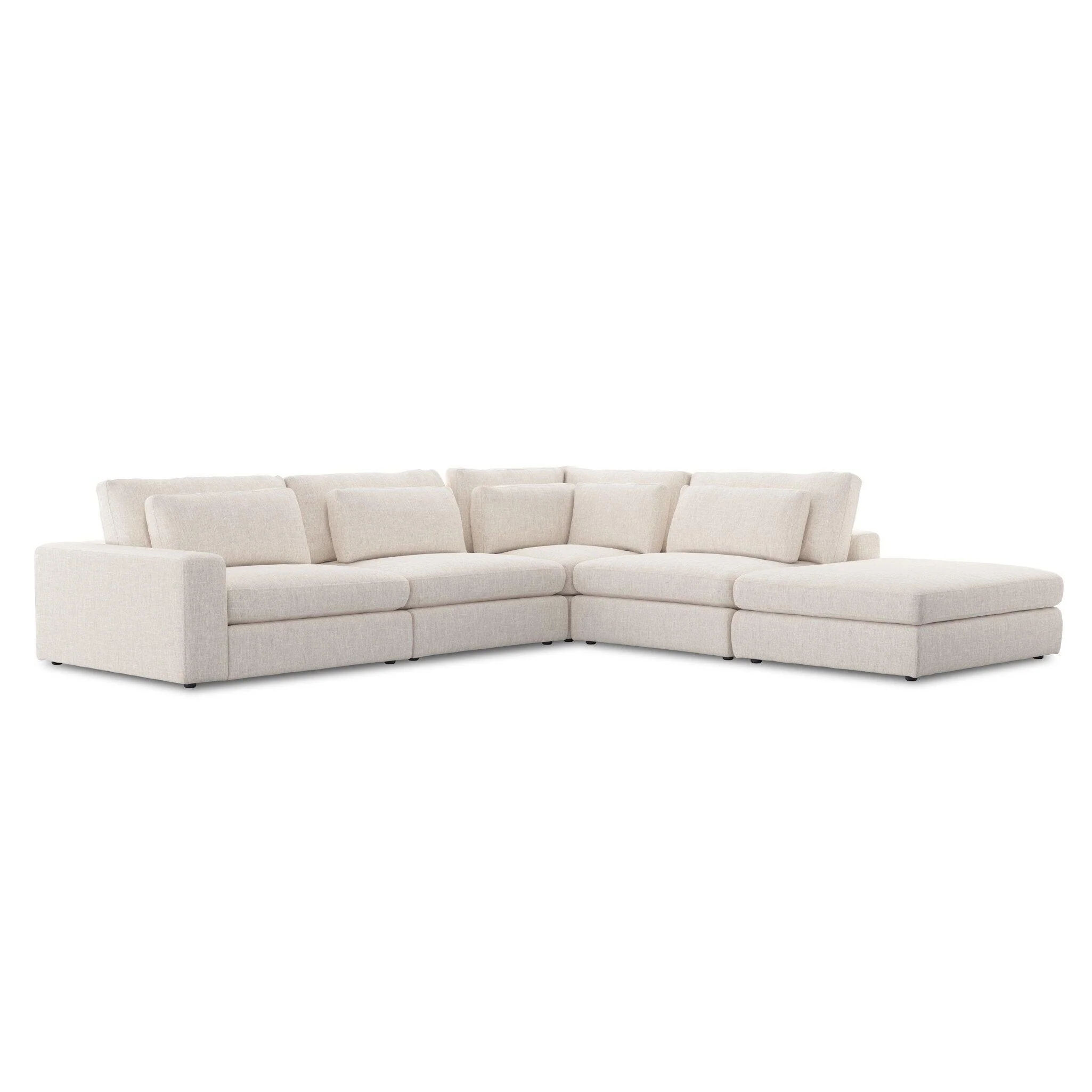 Bloor 4-Piece Sectional W/ Ottoman - Remutear