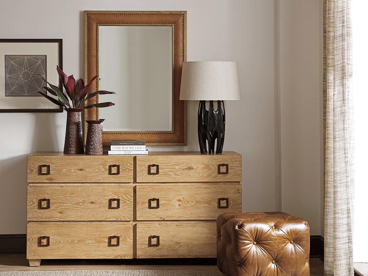 Los Altos Dominica Leather Rectangular Mirror - Remutear