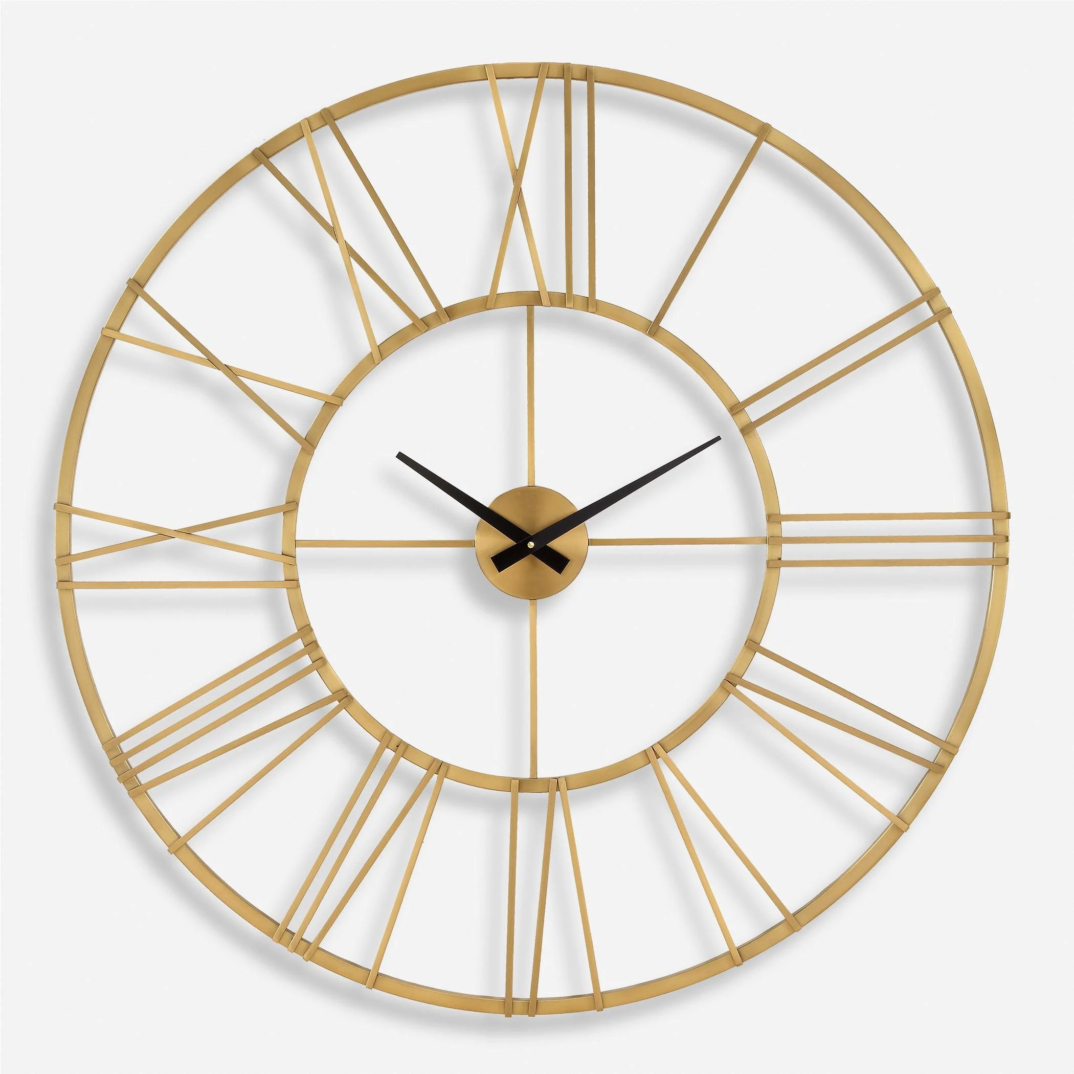 Keyann Brass Wall Clock - Remutear