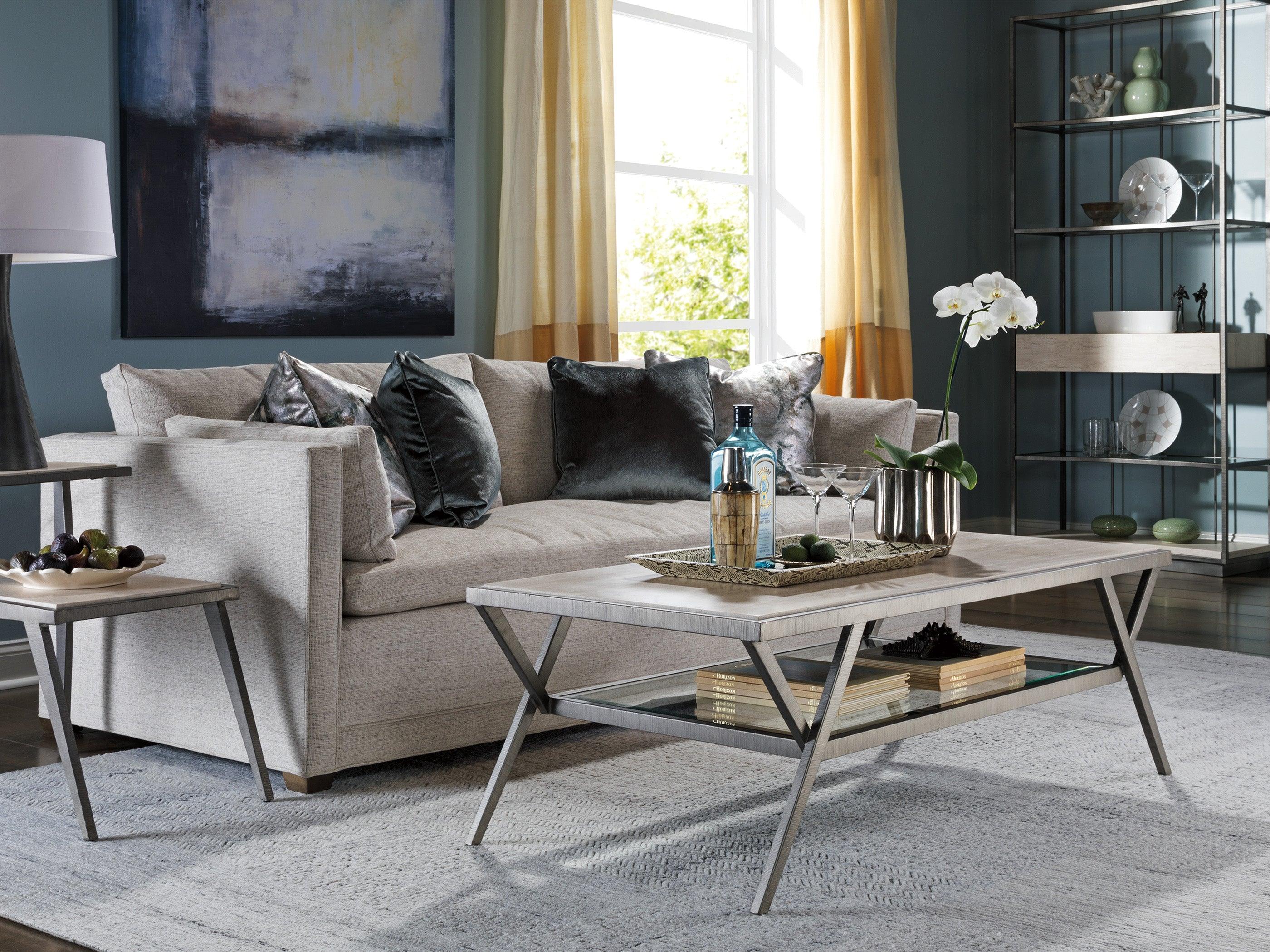 Signature Designs Adamo Silver Gray Cocktail Table - Remutear