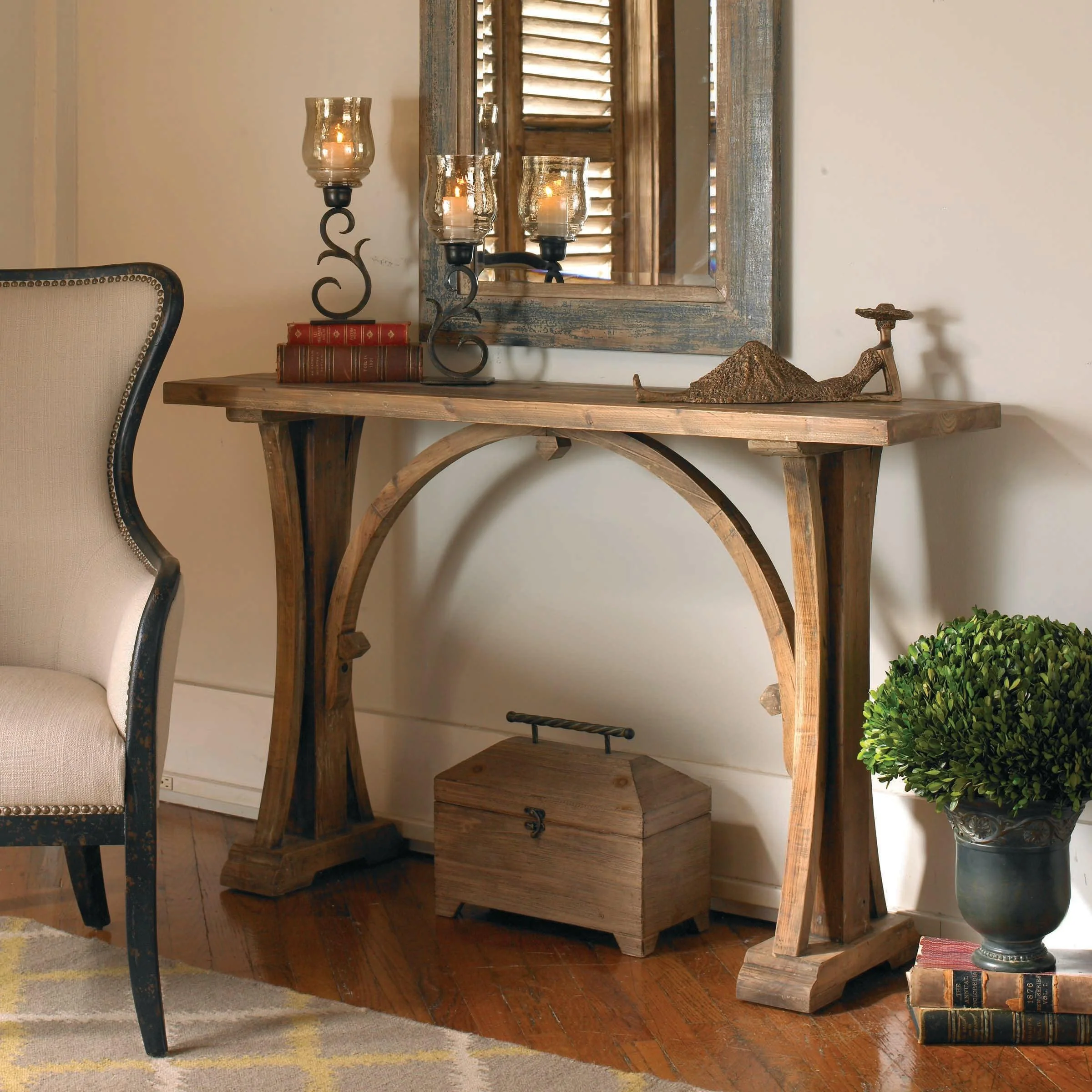 GENESSIS RECLAIMED WOOD CONSOLE TABLE - Remutear