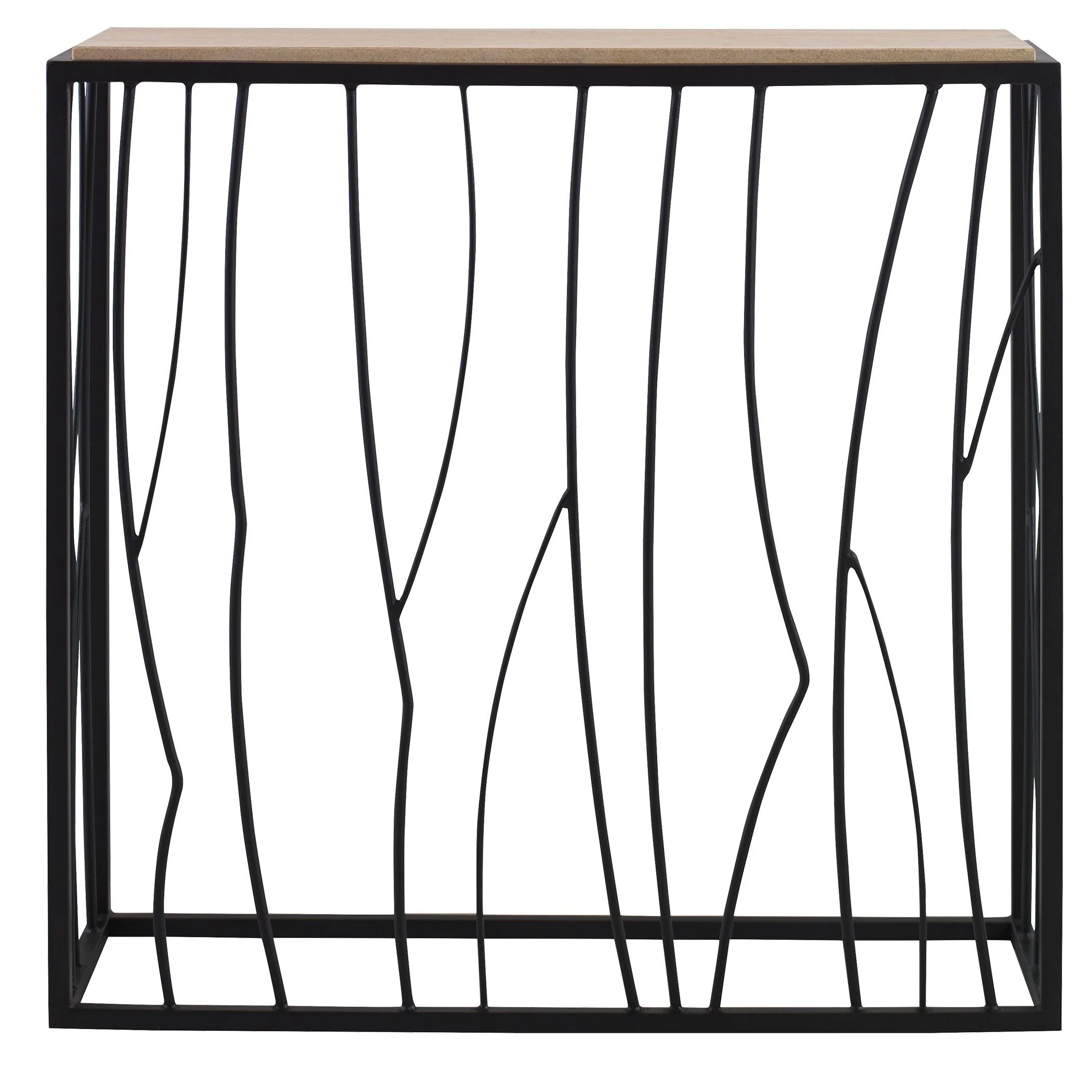 REED TRAVERTINE CONSOLE TABLE - Remutear