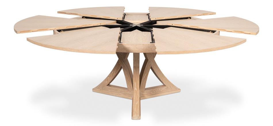 Casual Jupe Dining Table Bleached Oak Lg - Remutear