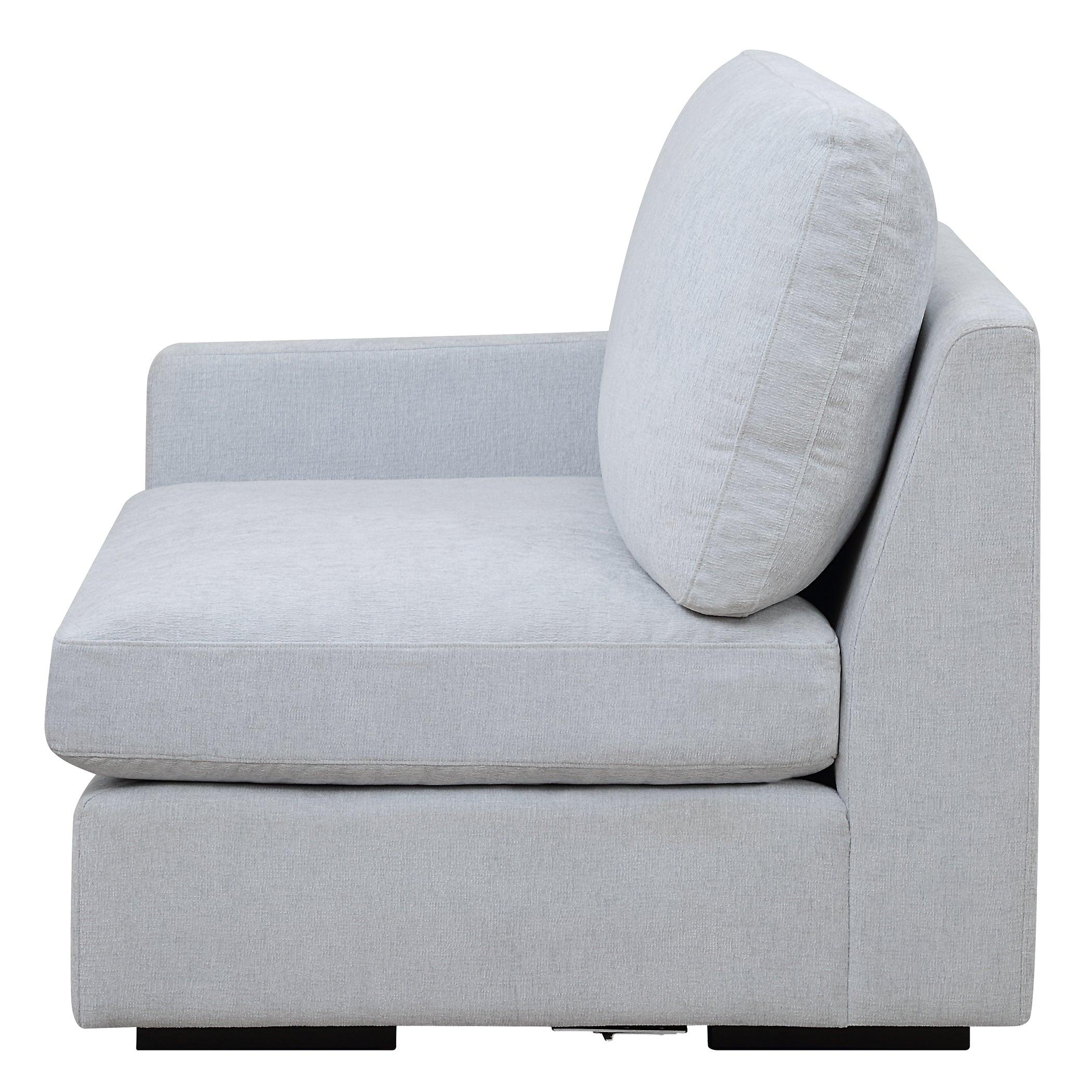 Refuge Cloud Blue Left Arm Facing Sofa - Remutear