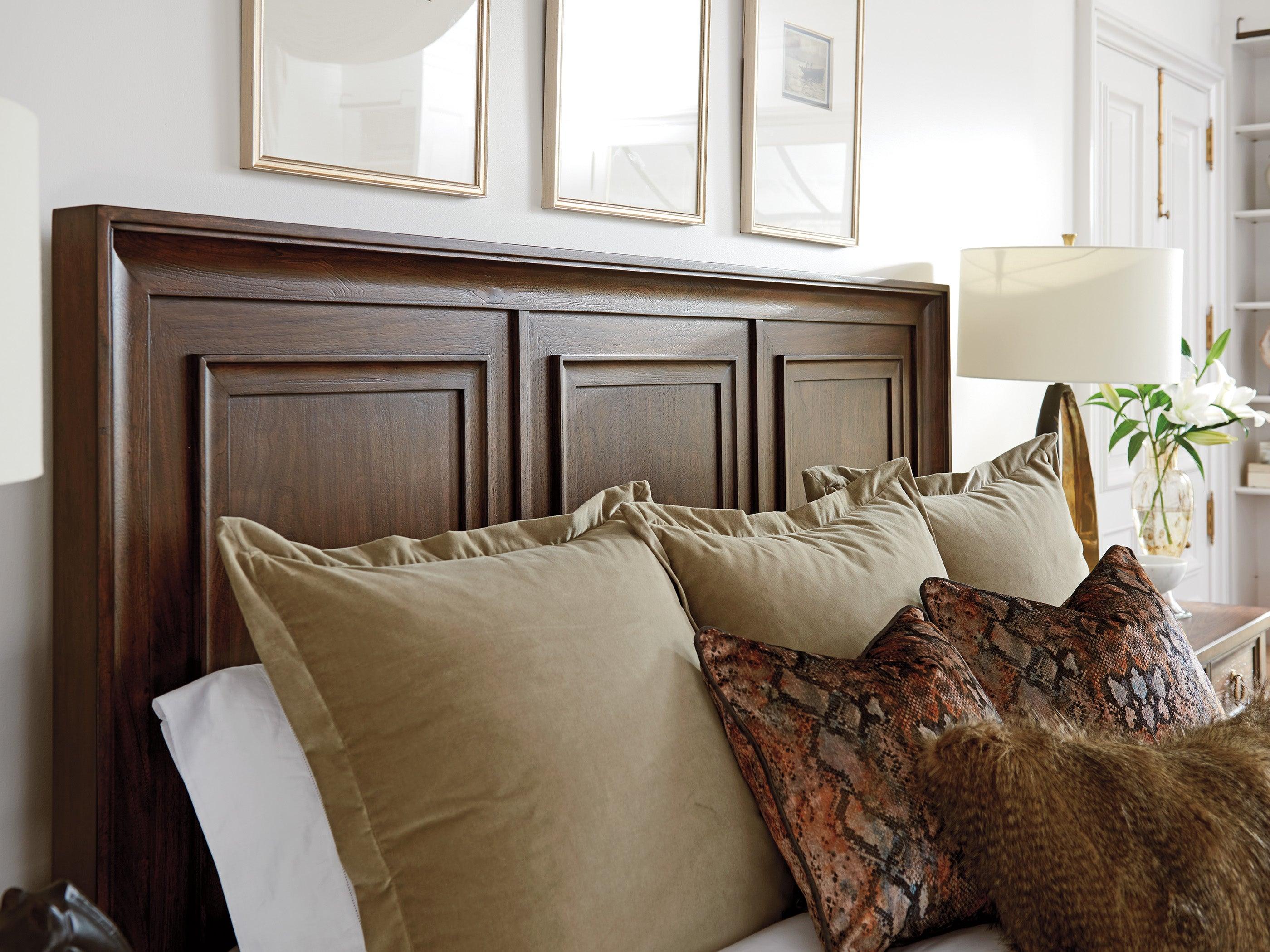Silverado Walnut Creek Wood Panel Headboard - Remutear
