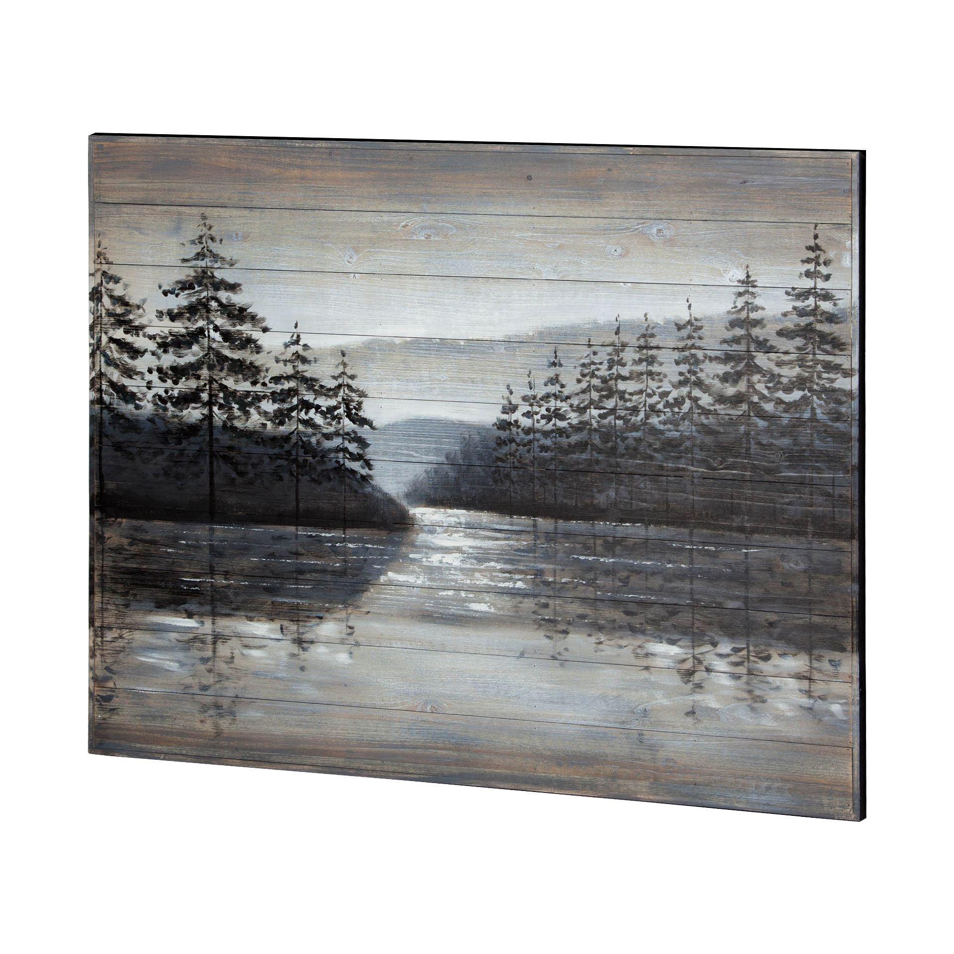 Sunset Narrows Wood Oil Painting - Remutear