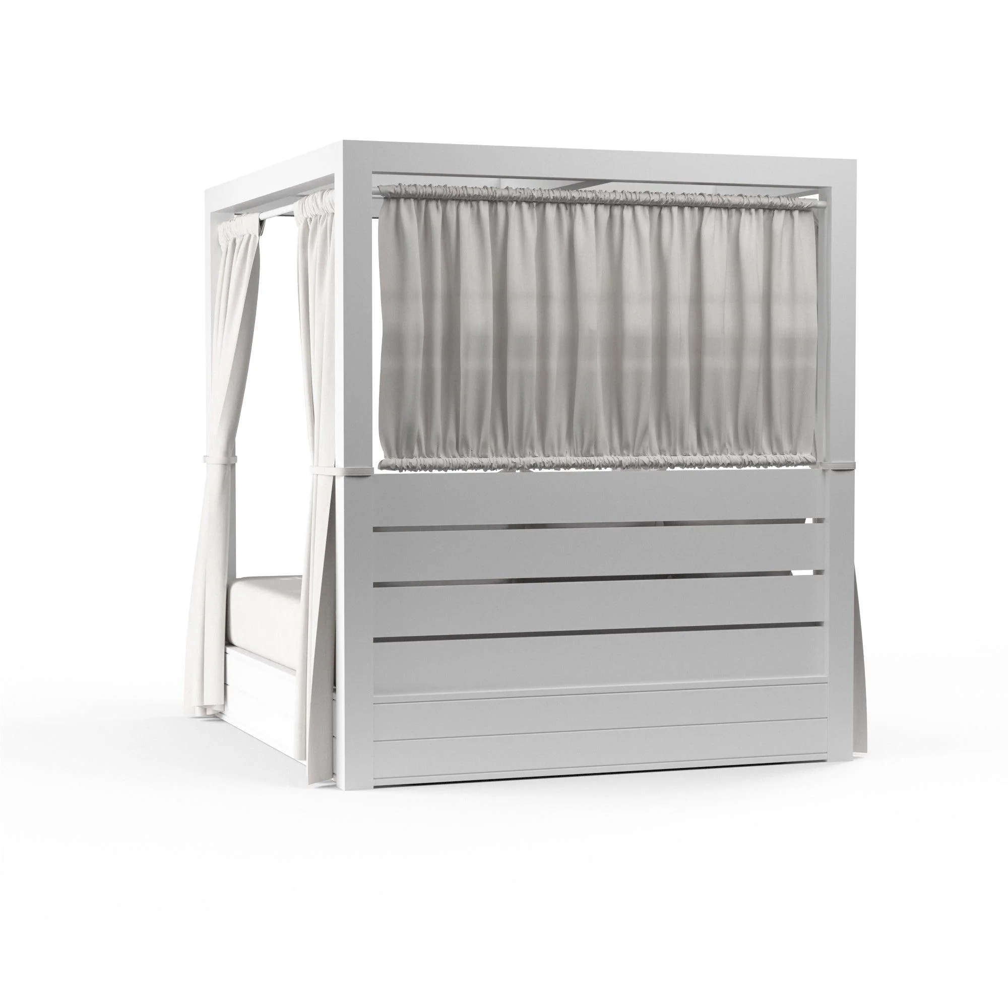 Newport Resort King Daybed in Cast Silver, No Welt - Remutear